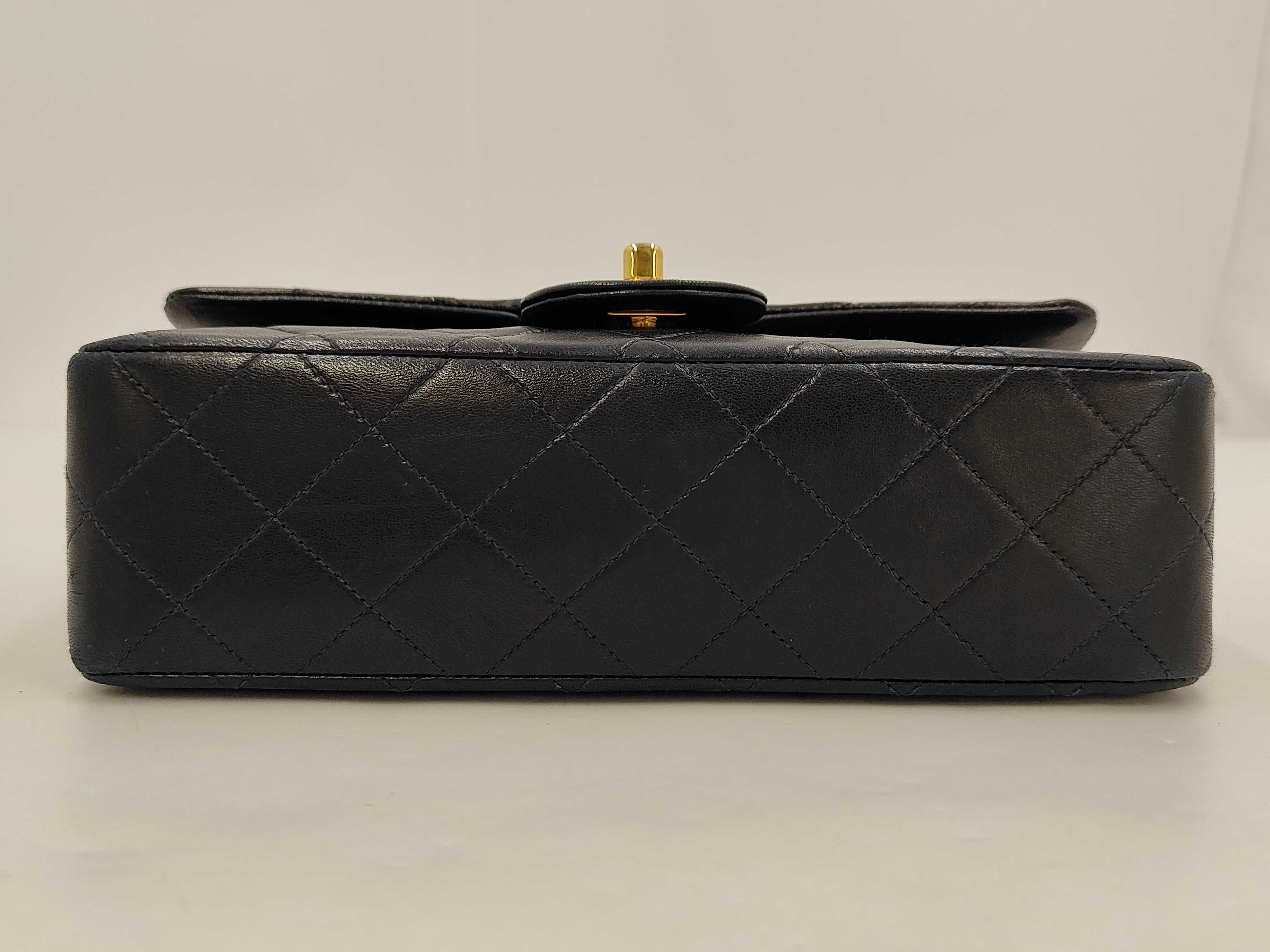 Matelassé 23 Black Lambskin Shoulder Bag with Gold Hardware — view 3