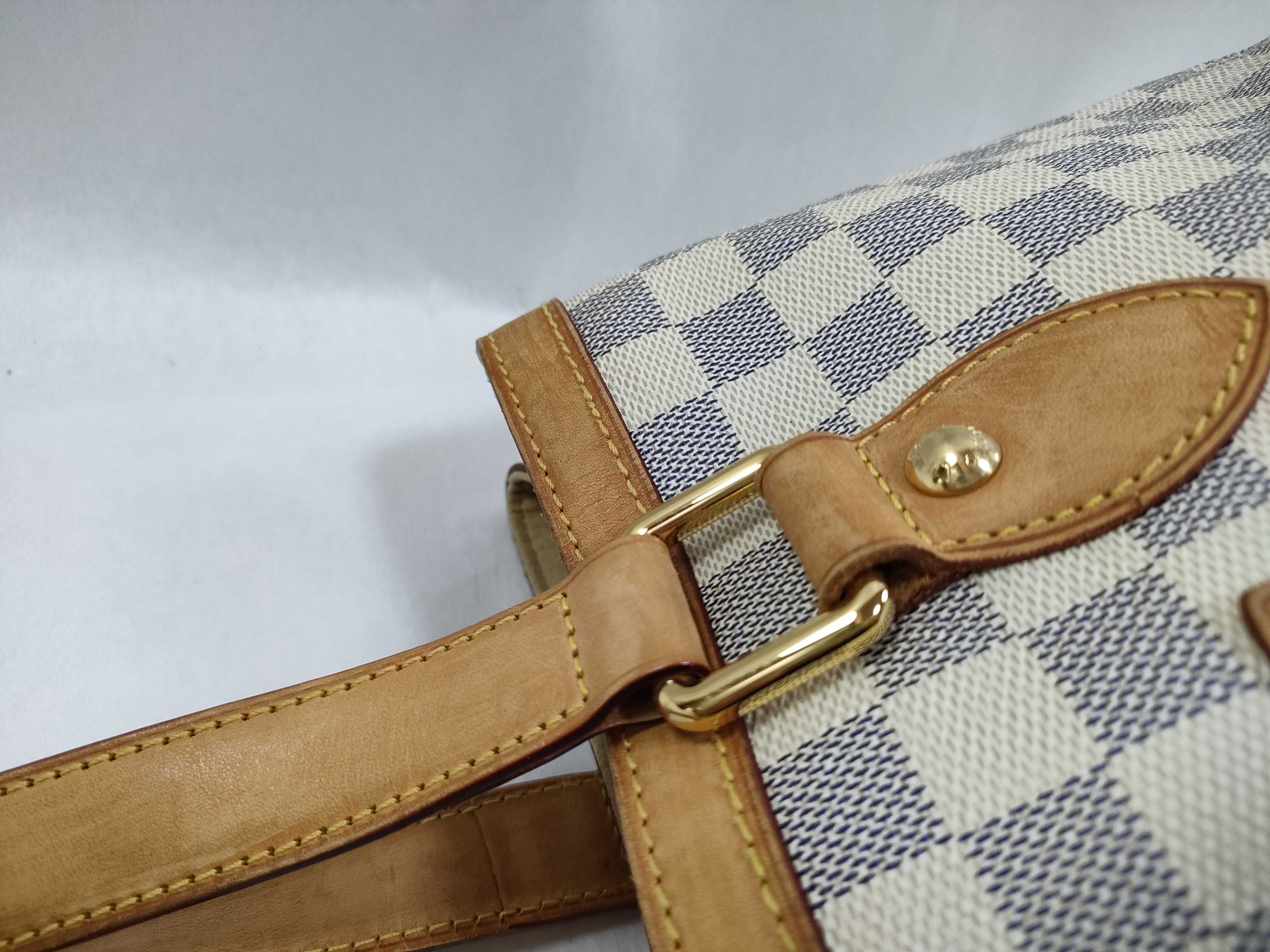 Damier Azur Damier White Tote Bag — view 5