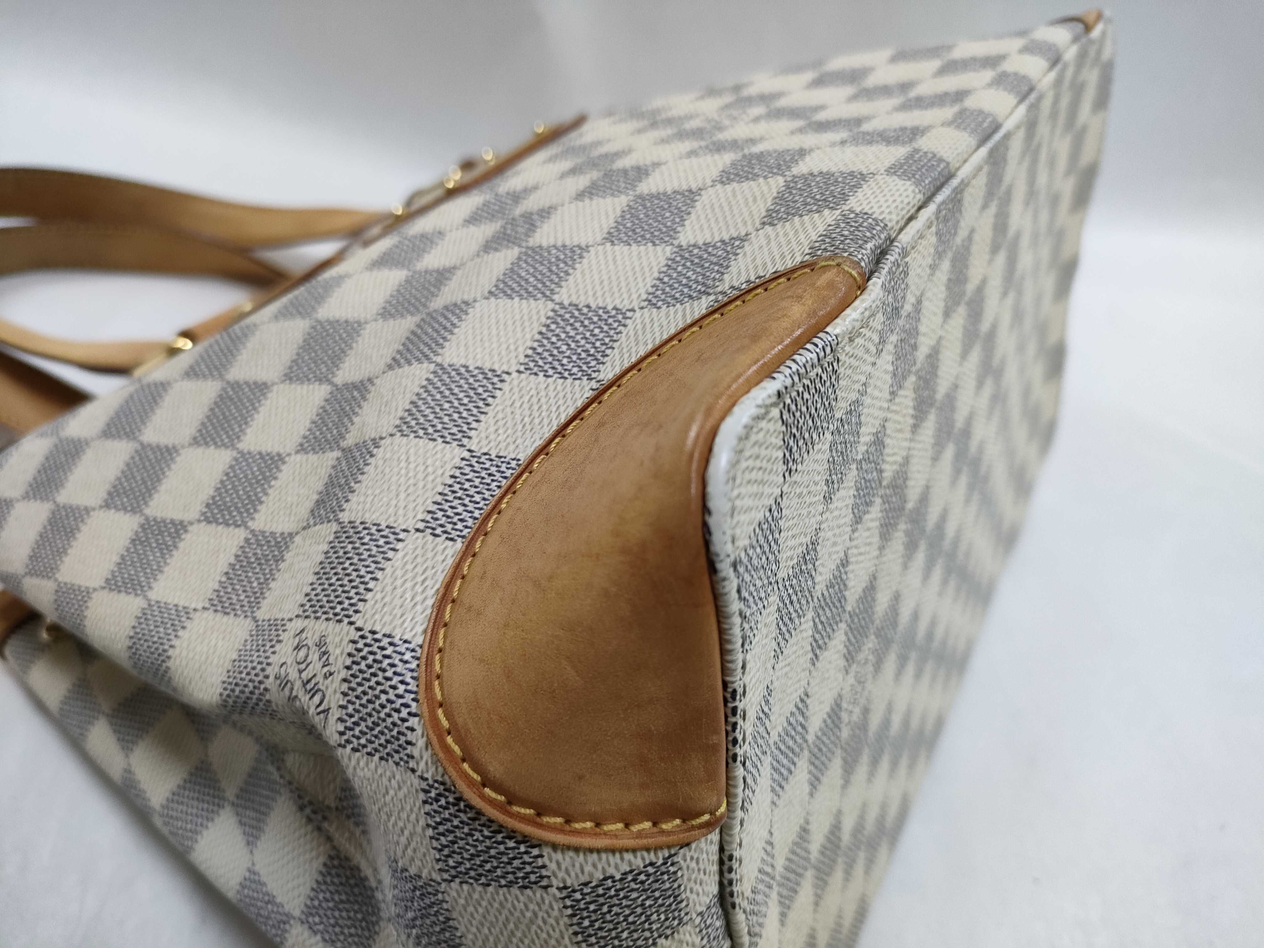 Damier Azur Damier White Tote Bag — view 6