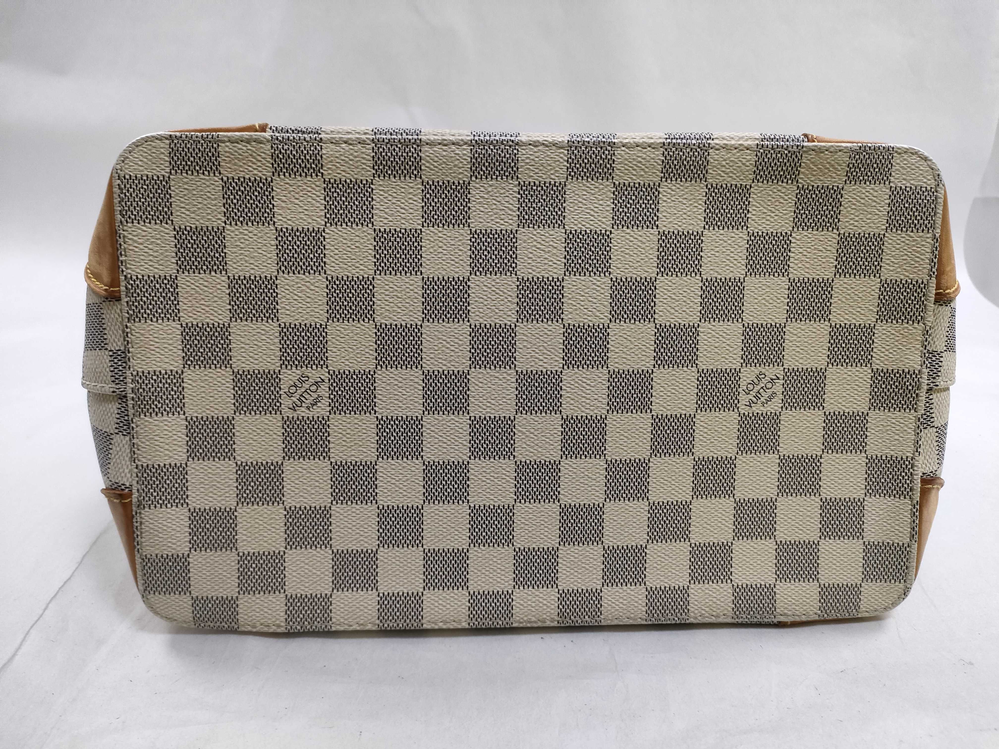 Damier Azur Damier White Tote Bag — view 7