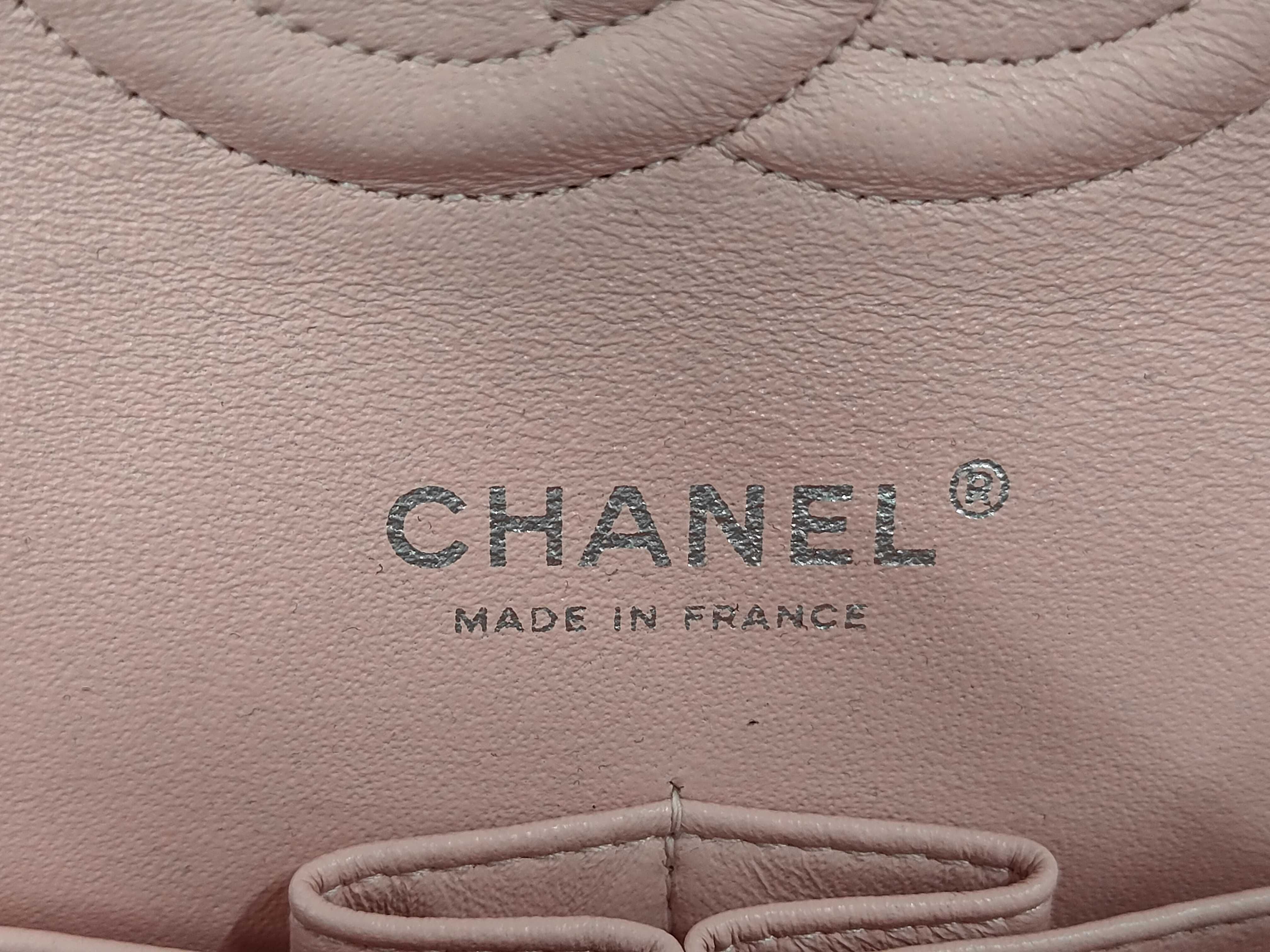 Double Flap Tweed Pink Shoulder Bag #10 — view 11