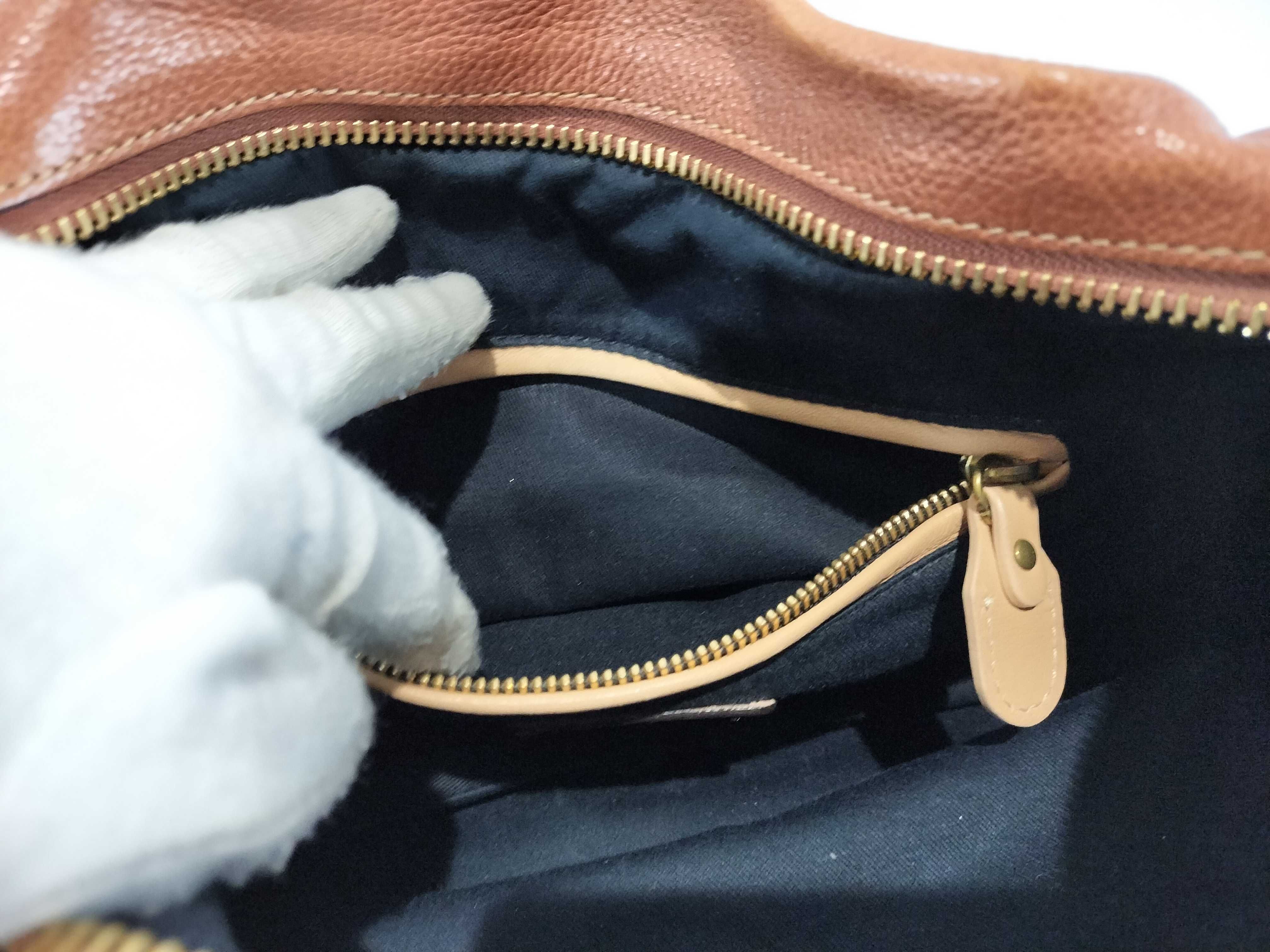 2-way brown shoulder bag — view 11