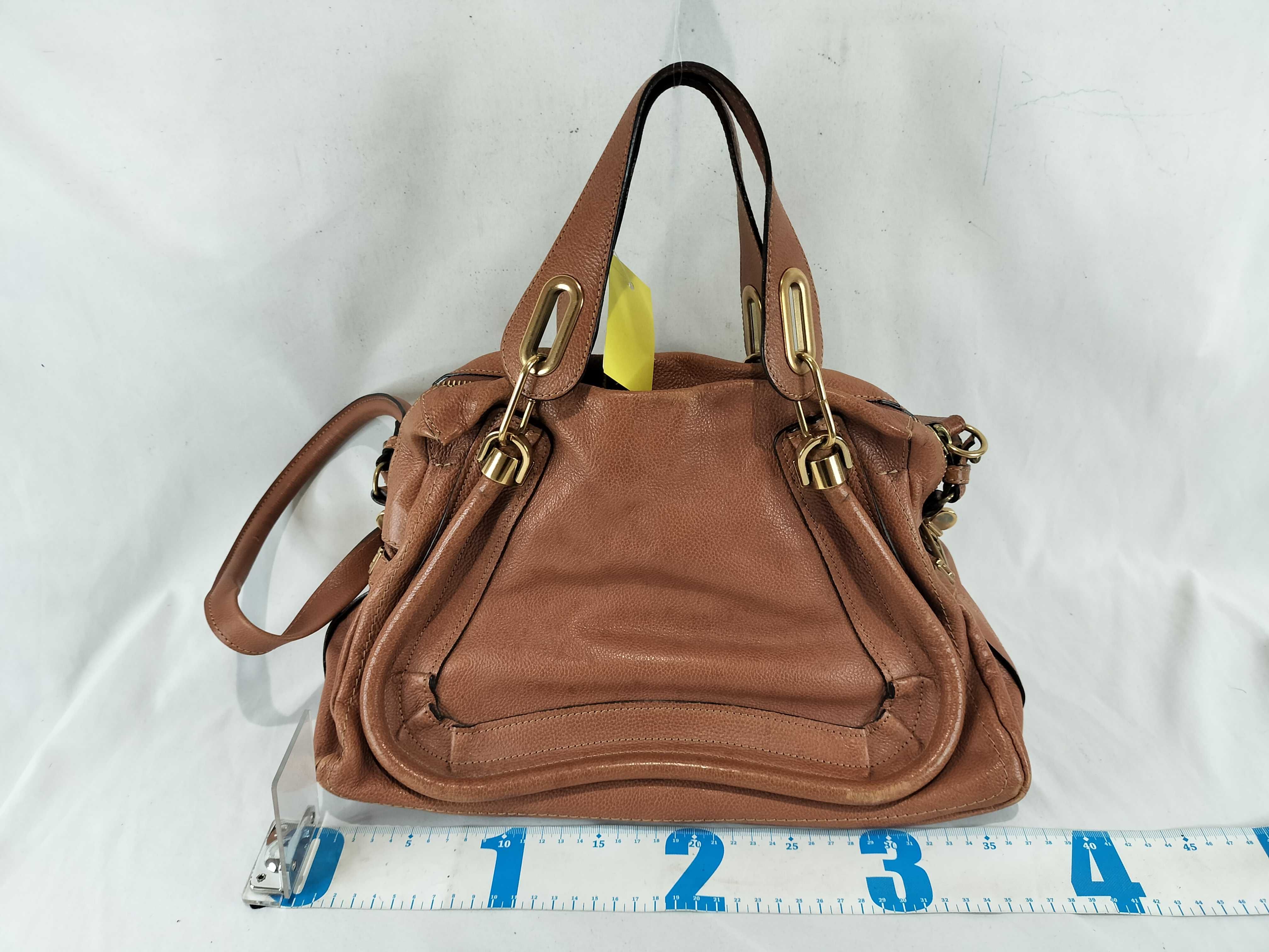 2-way brown shoulder bag — view 3