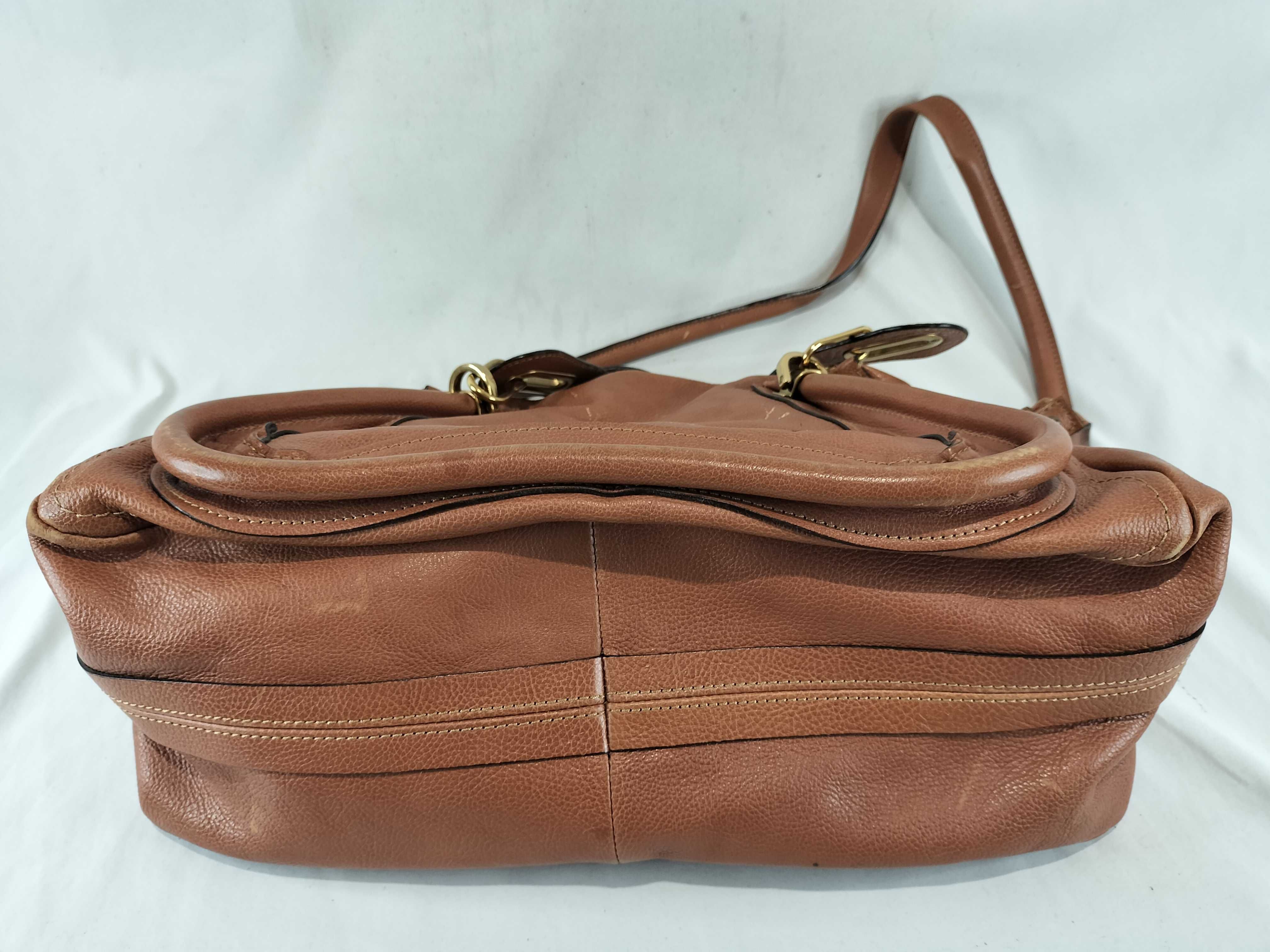 2-way brown shoulder bag — view 8