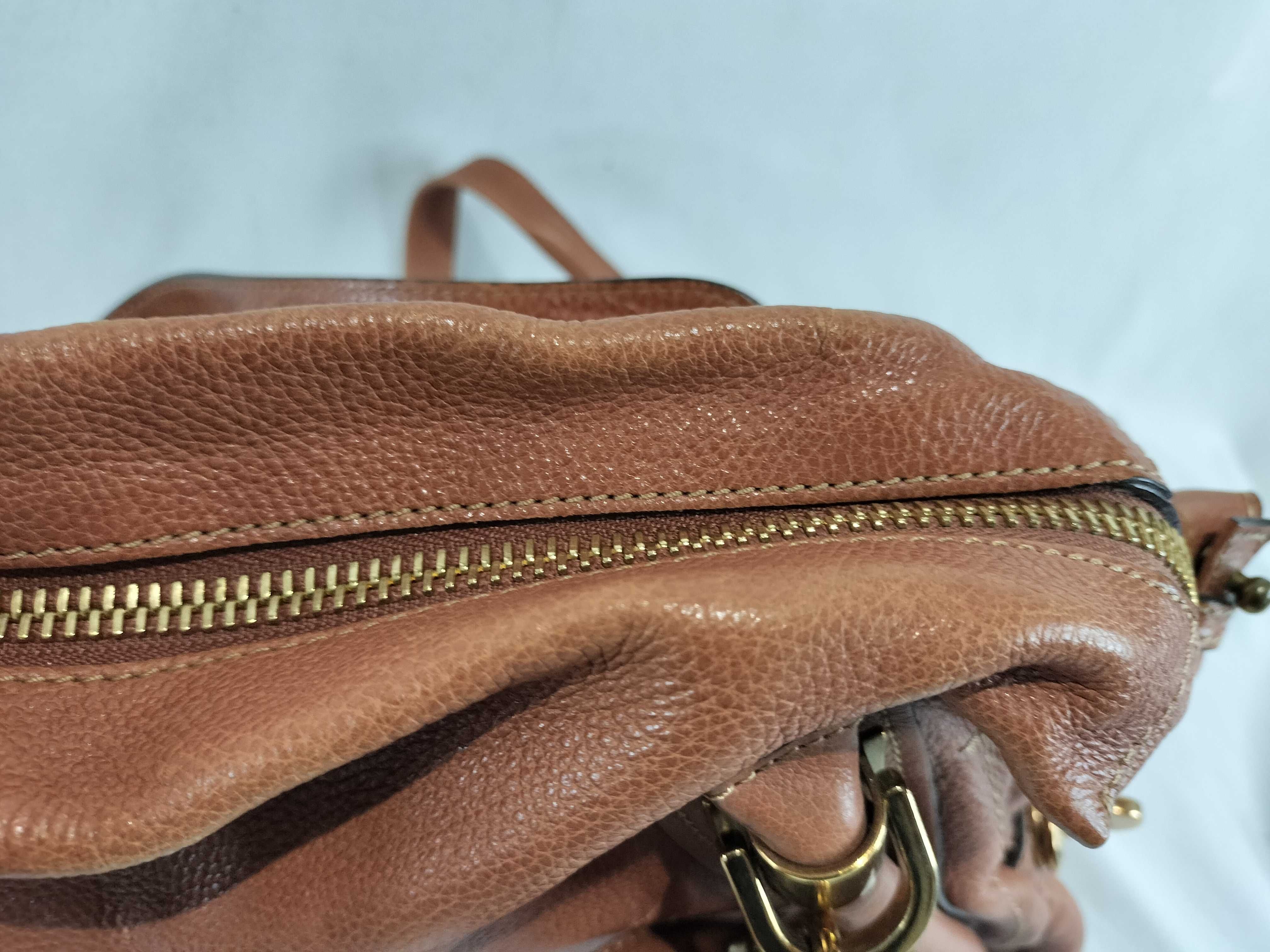 2-way brown shoulder bag — view 9