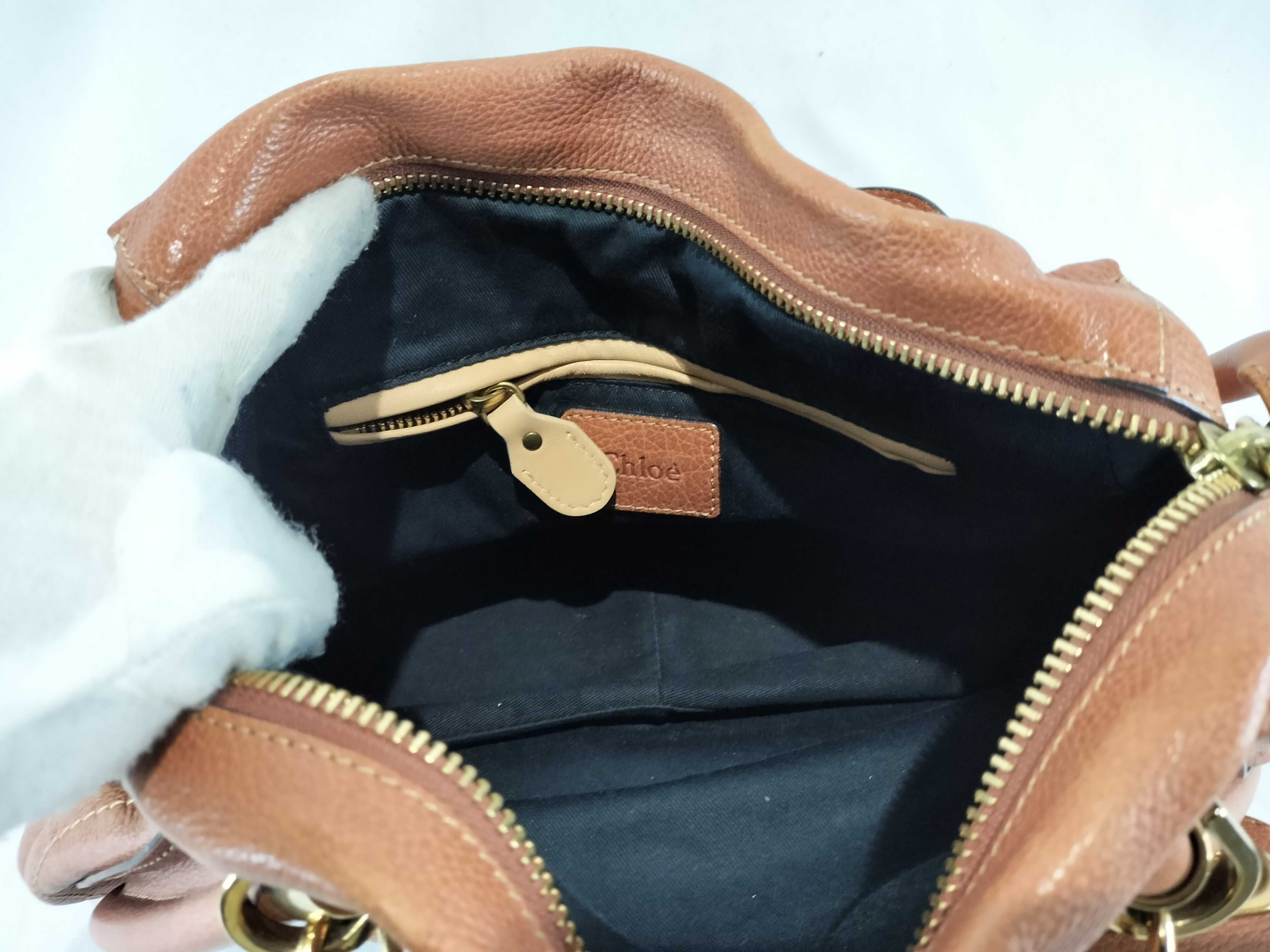 2-way brown shoulder bag — view 10