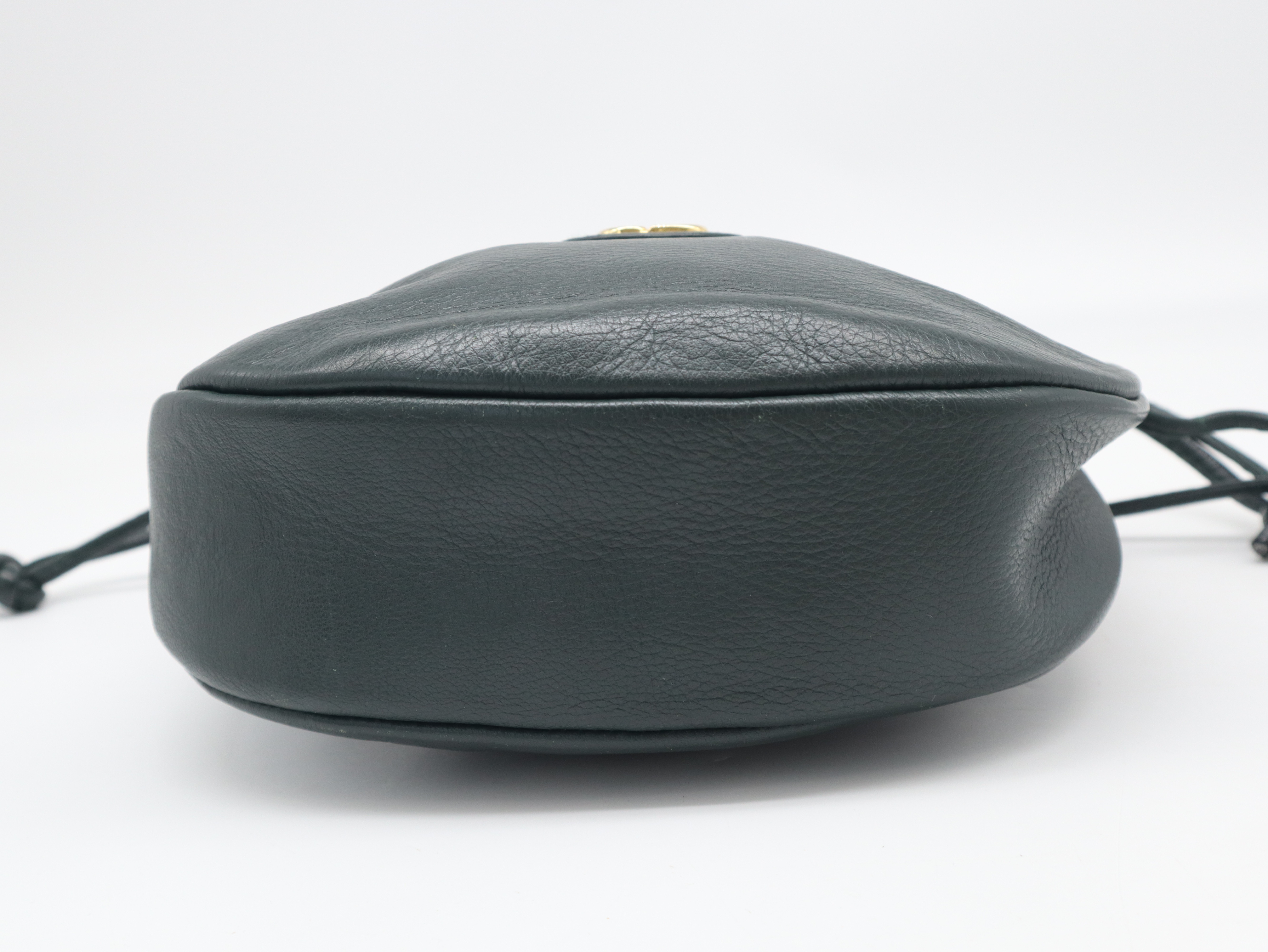 Leather Shoulder Bag, Green Shoulder Bag — view 5
