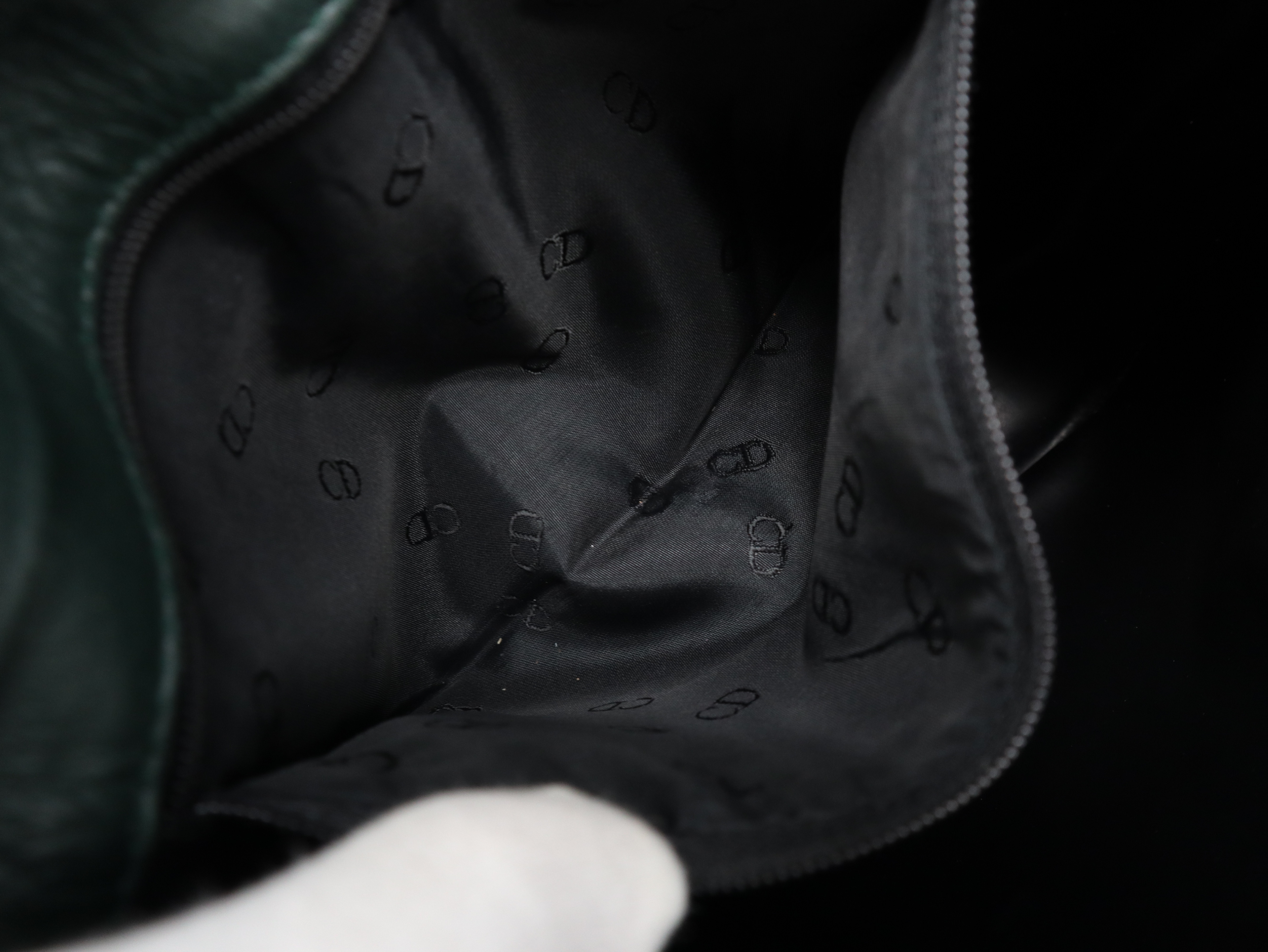 Leather Shoulder Bag, Green Shoulder Bag — view 9