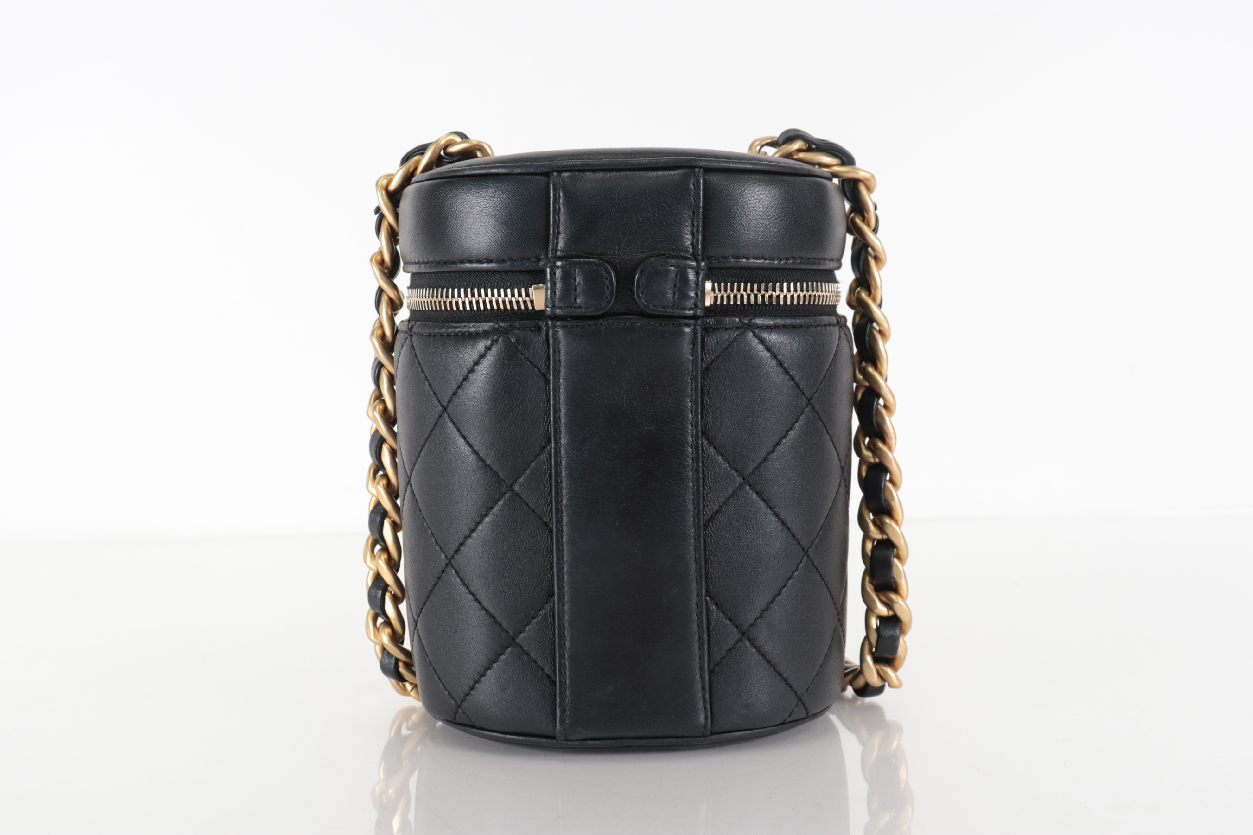 Lambskin Coco Charm Combination Chain Vanity Seal Plate Shoulder Bag — view 2