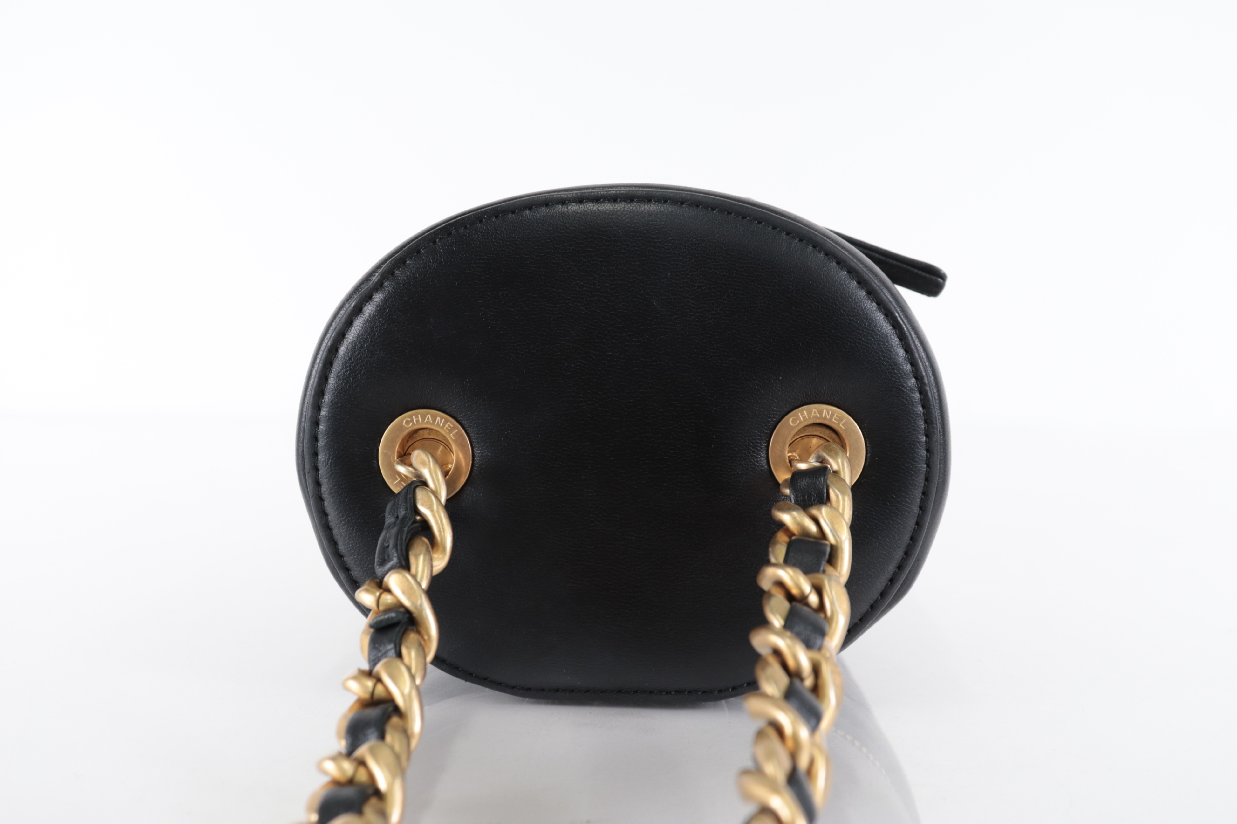 Lambskin Coco Charm Combination Chain Vanity Seal Plate Shoulder Bag — view 6