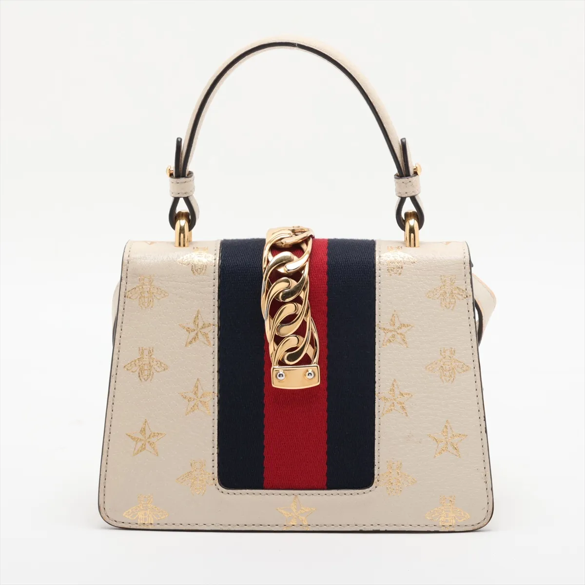 Sylvie 470270 Leather 2-Way Handbag Beige — view 2