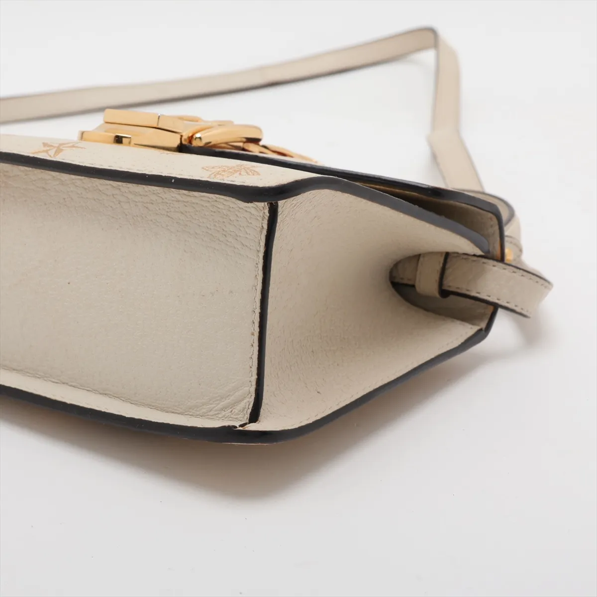 Sylvie 470270 Leather 2-Way Handbag Beige — view 3