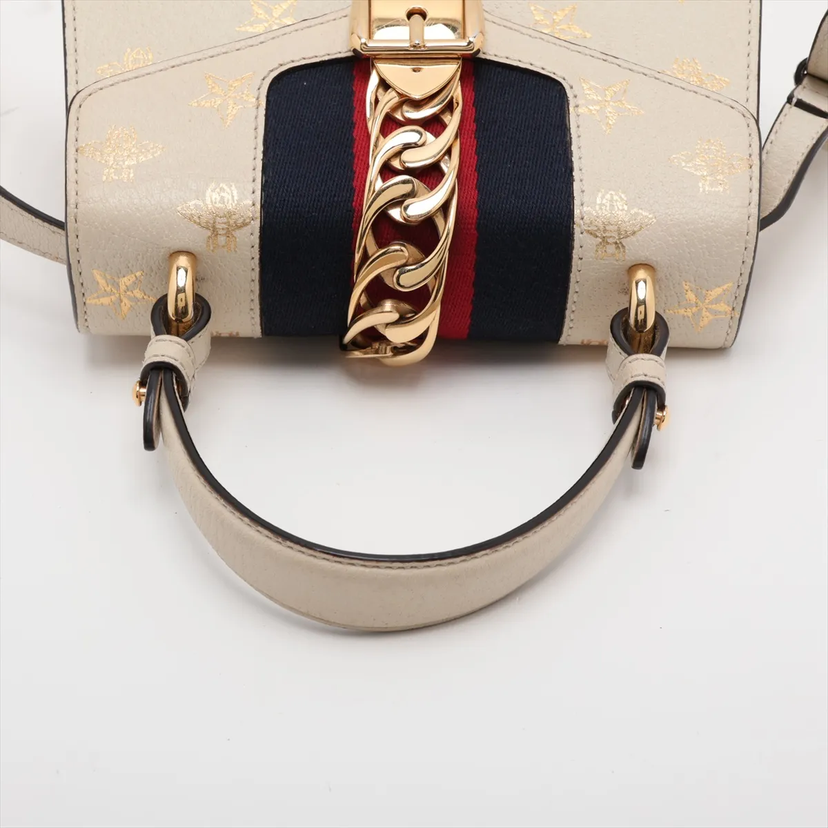 Sylvie 470270 Leather 2-Way Handbag Beige — view 5