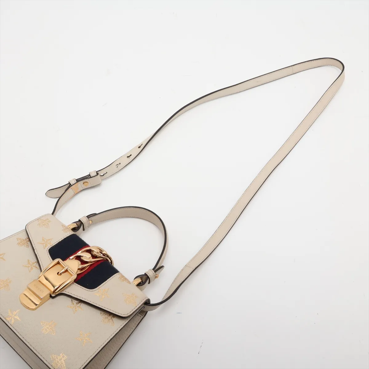 Sylvie 470270 Leather 2-Way Handbag Beige — view 7