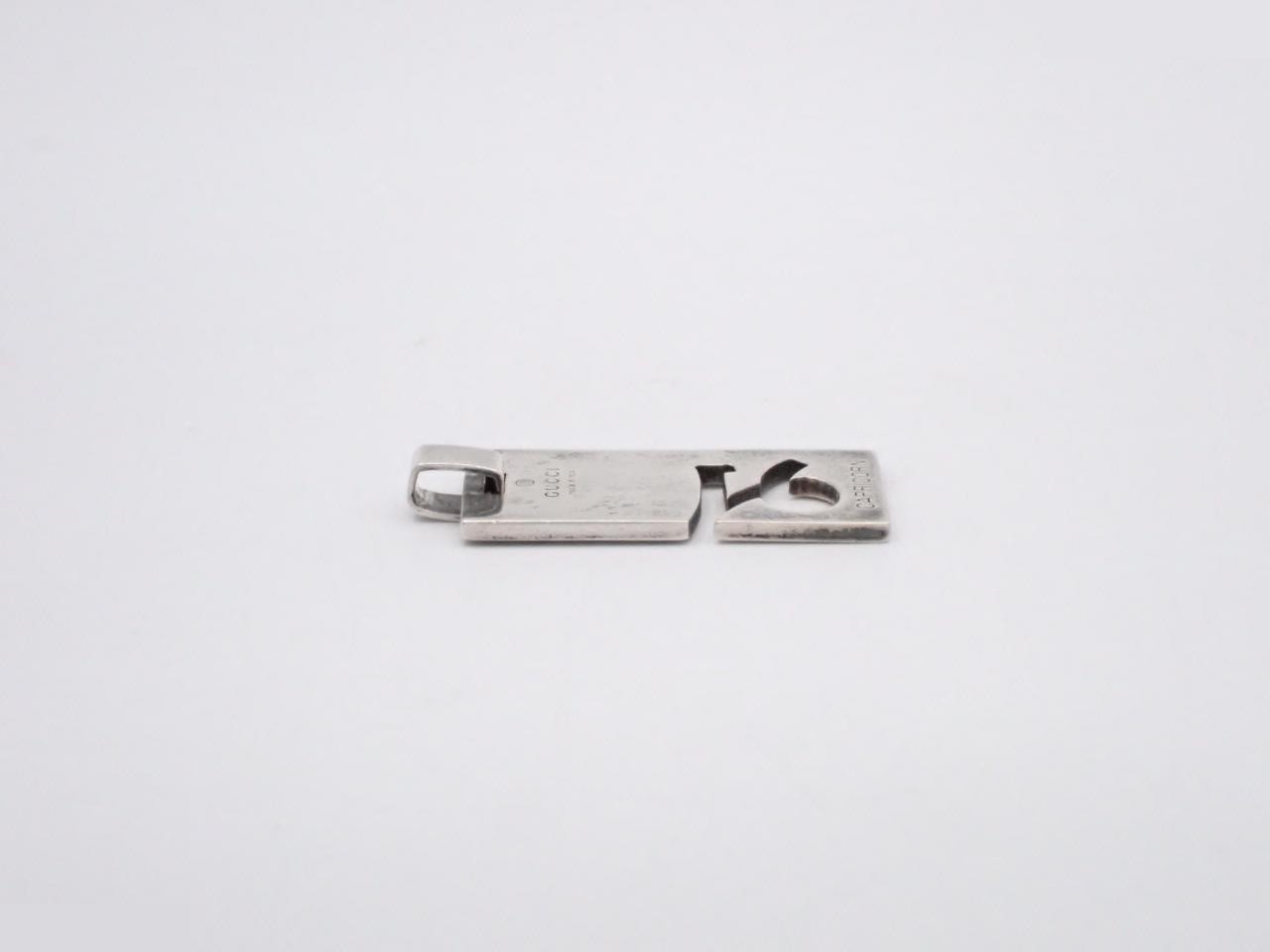 Square plate symbol pendant top, SV925 / 12.4g — view 3