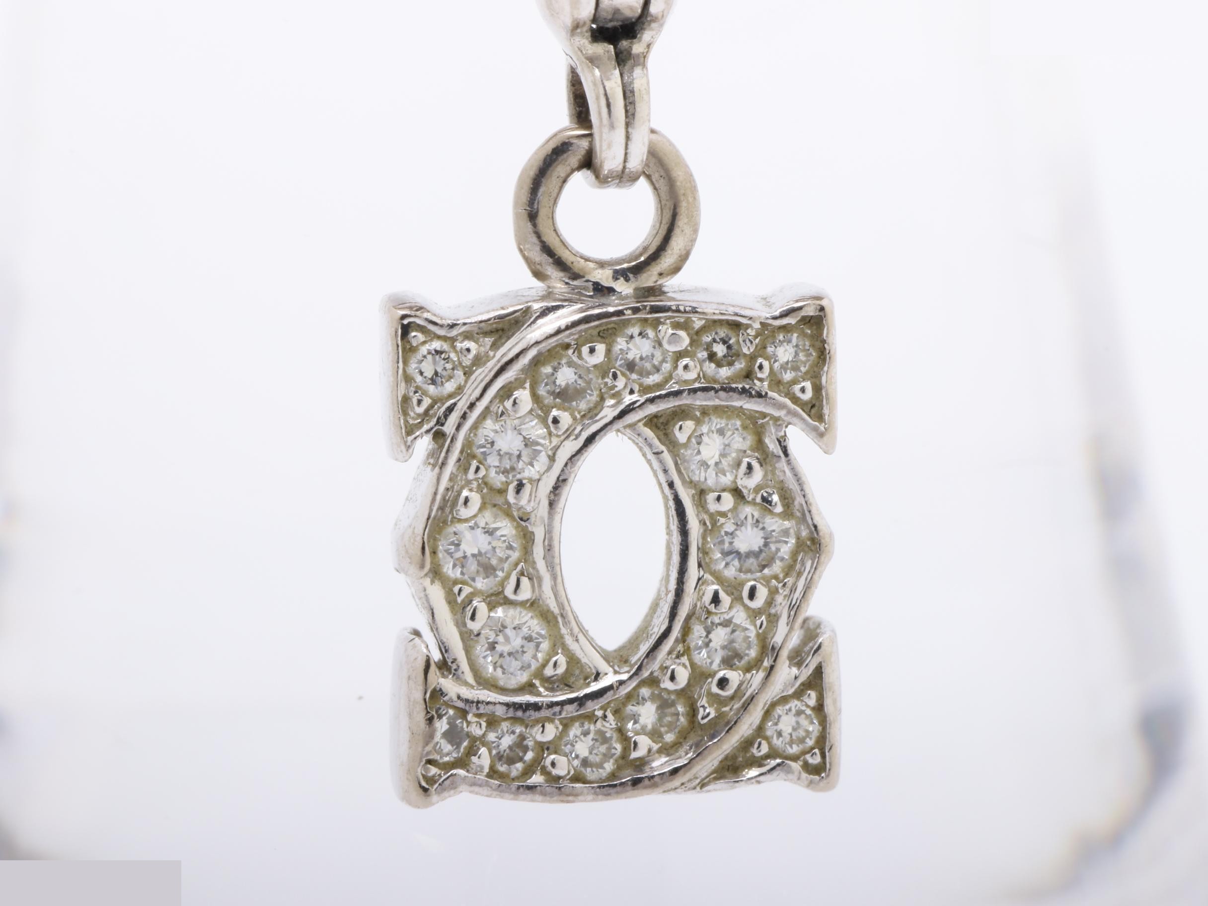 2C Baby Charm Ring, 750WG, 4.7g, Diamond, Size #49 — view 2