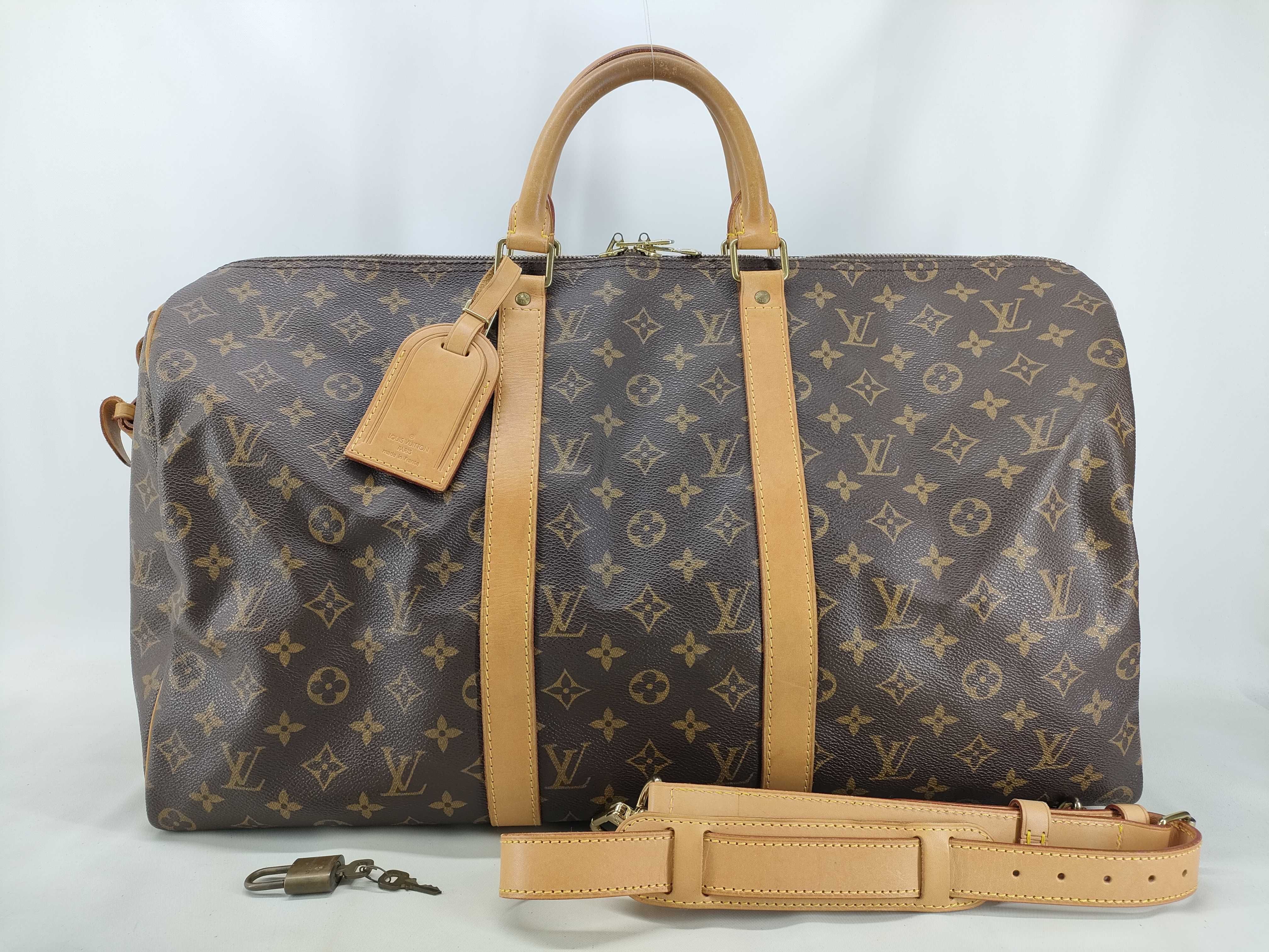 Monogram M41416 Keepall Bandoulière 50 Boston Bag