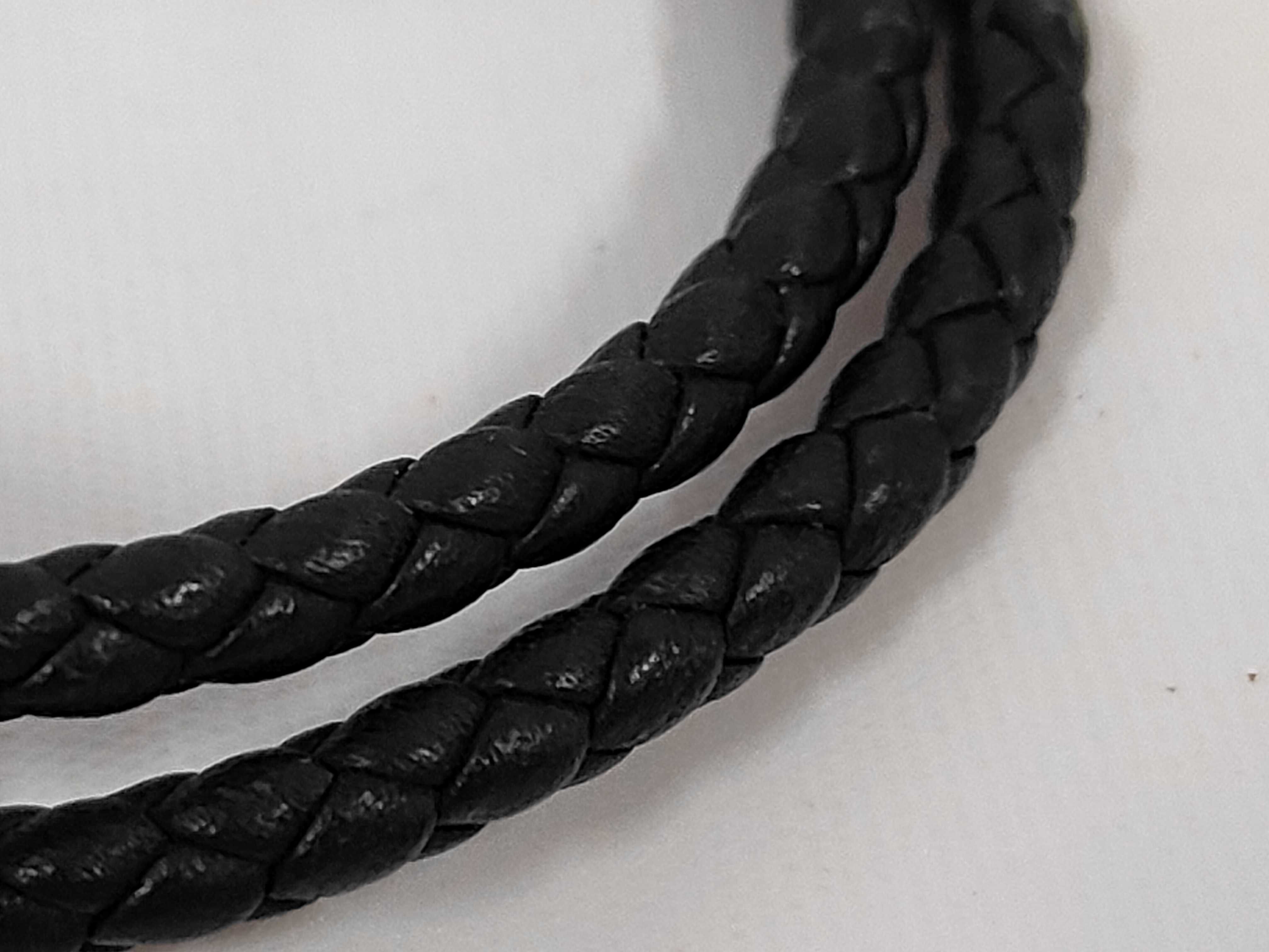Tourni Tresse Bracelet, Leather, Black, Bracelet/Bangle — view 9