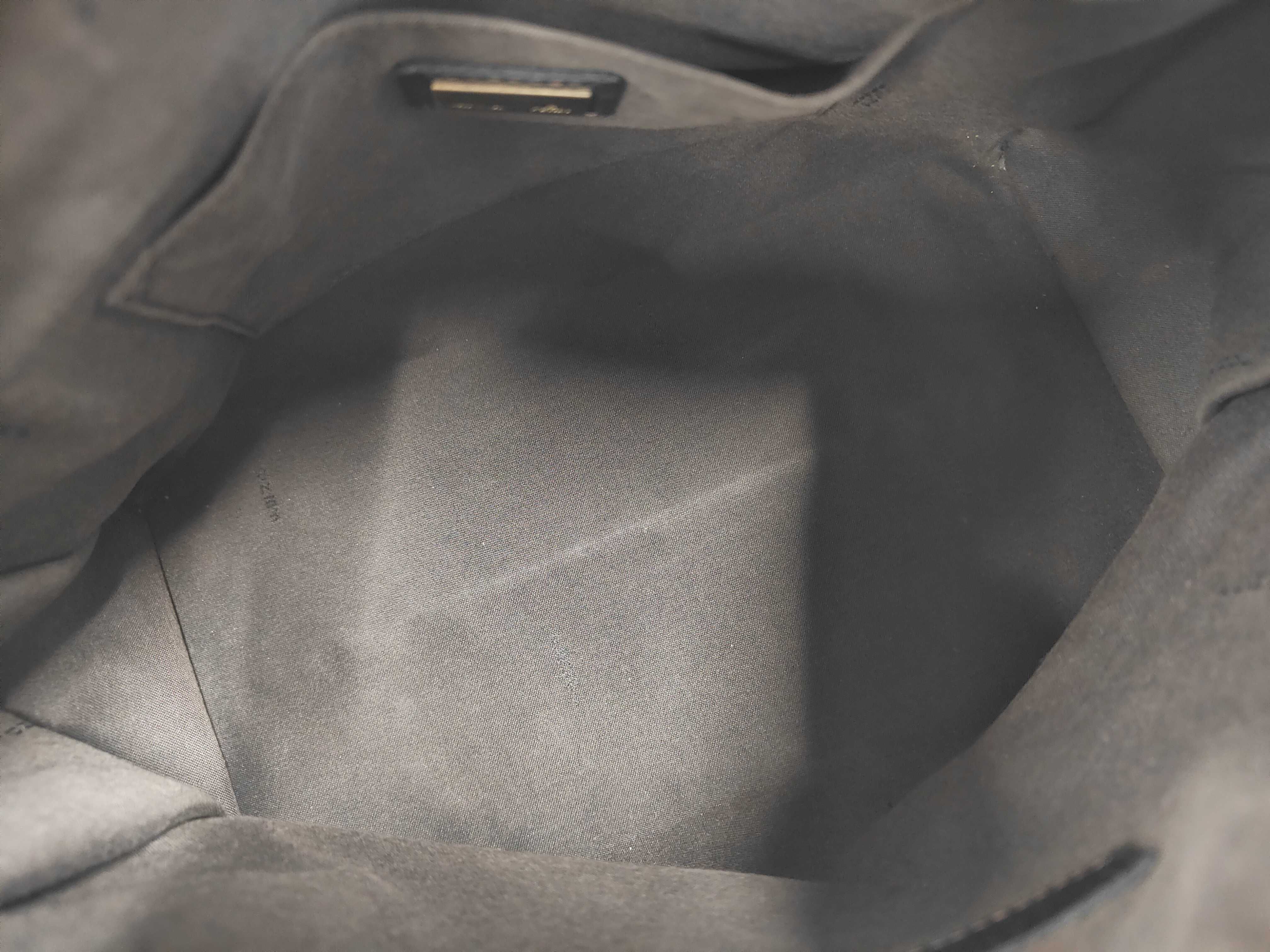 Zucchino Canvas Handbag, Dark Brown Shoulder Bag — view 7
