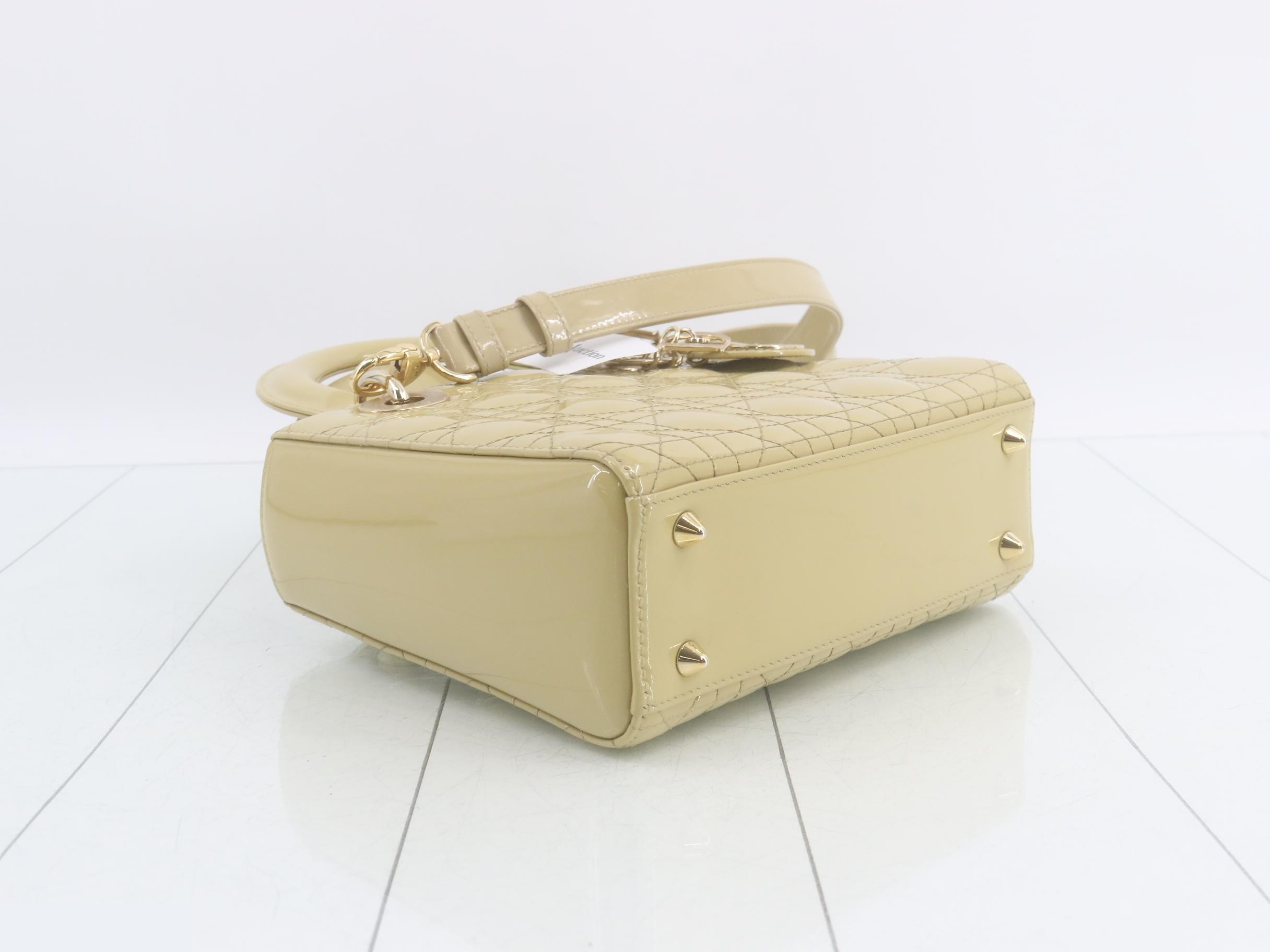 Lady Dior Cannage Enamel 2-Way Shoulder/Handbag — view 5