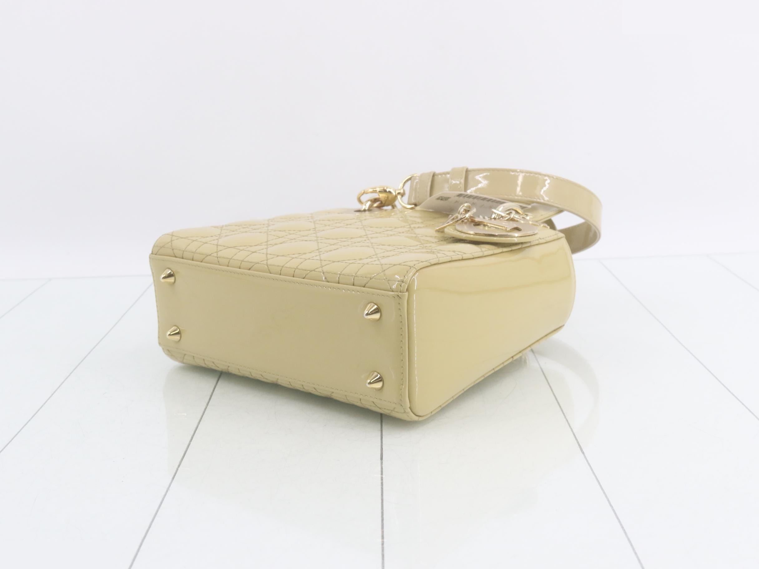 Lady Dior Cannage Enamel 2-Way Shoulder/Handbag — view 6