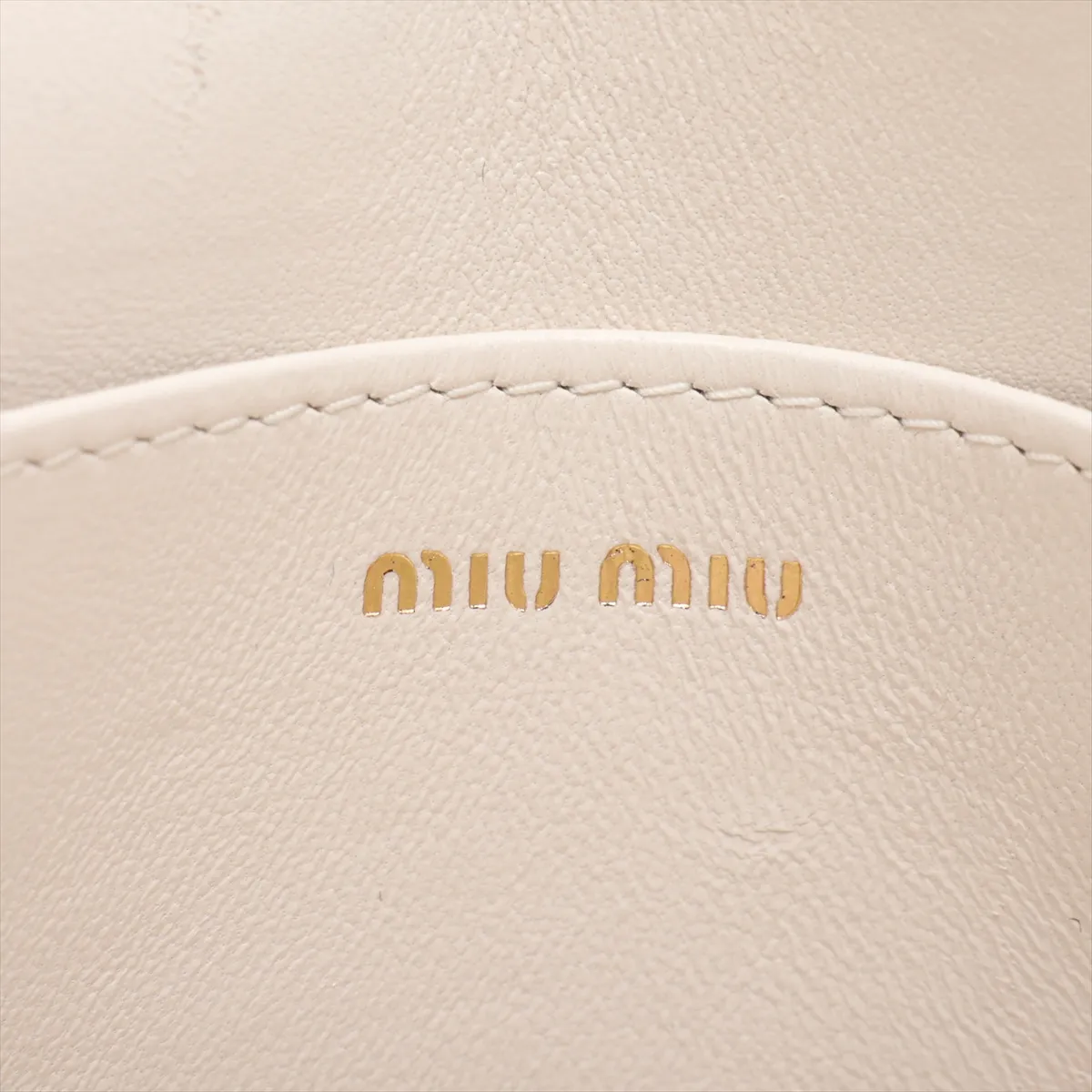 Matelassé Leather Chain Shoulder Bag, White — view 7