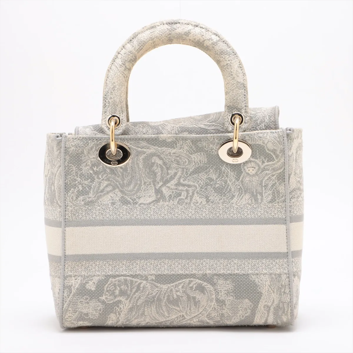 Lady Delight Medium Canvas 2WAY Handbag Gray — view 2