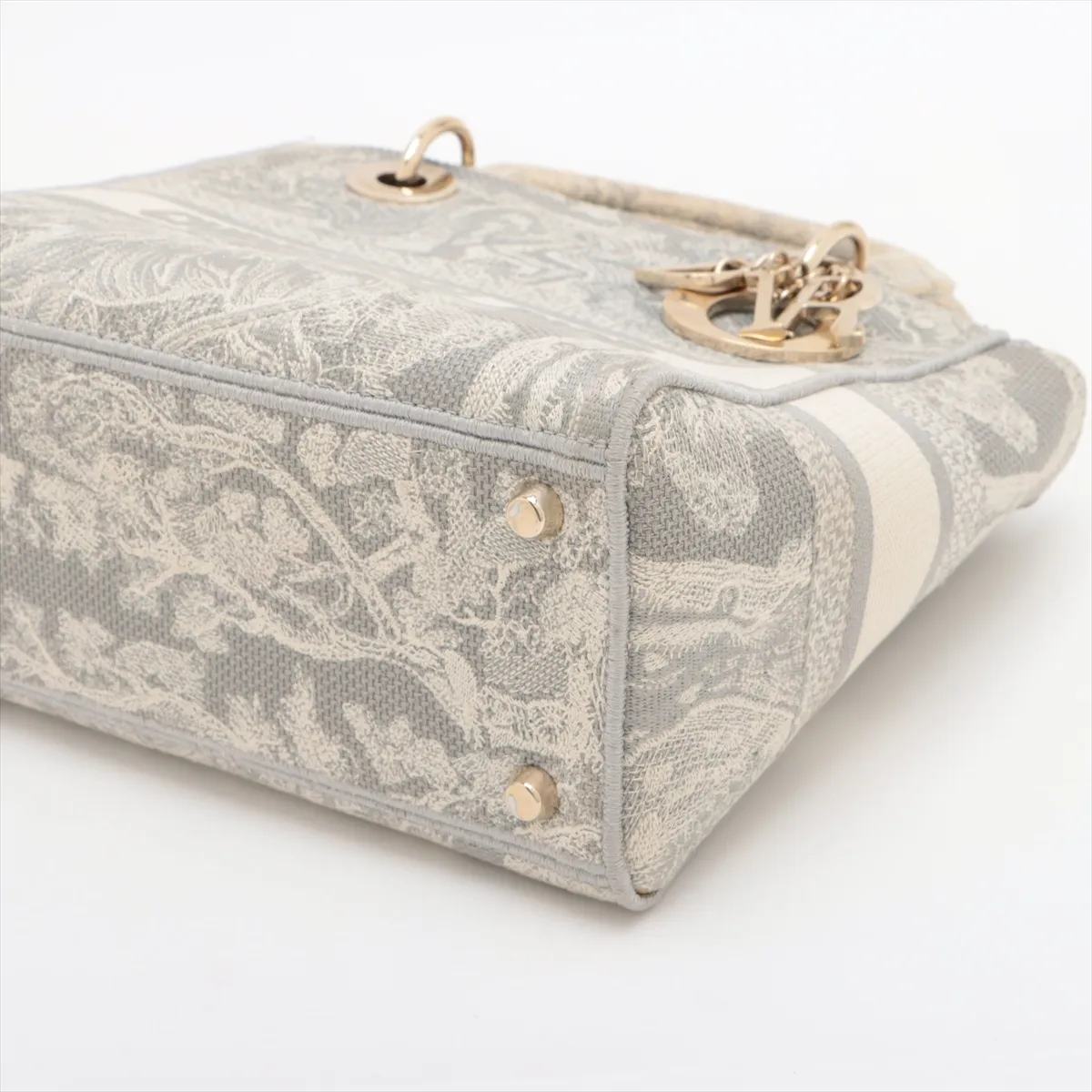 Lady Delight Medium Canvas 2WAY Handbag Gray — view 3