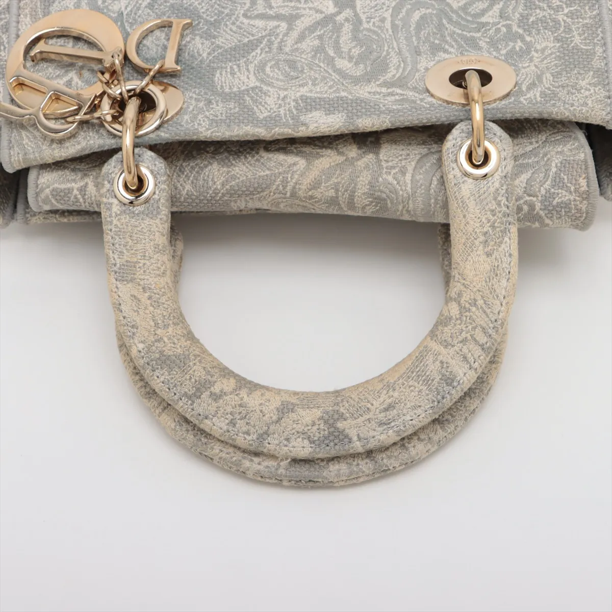 Lady Delight Medium Canvas 2WAY Handbag Gray — view 5
