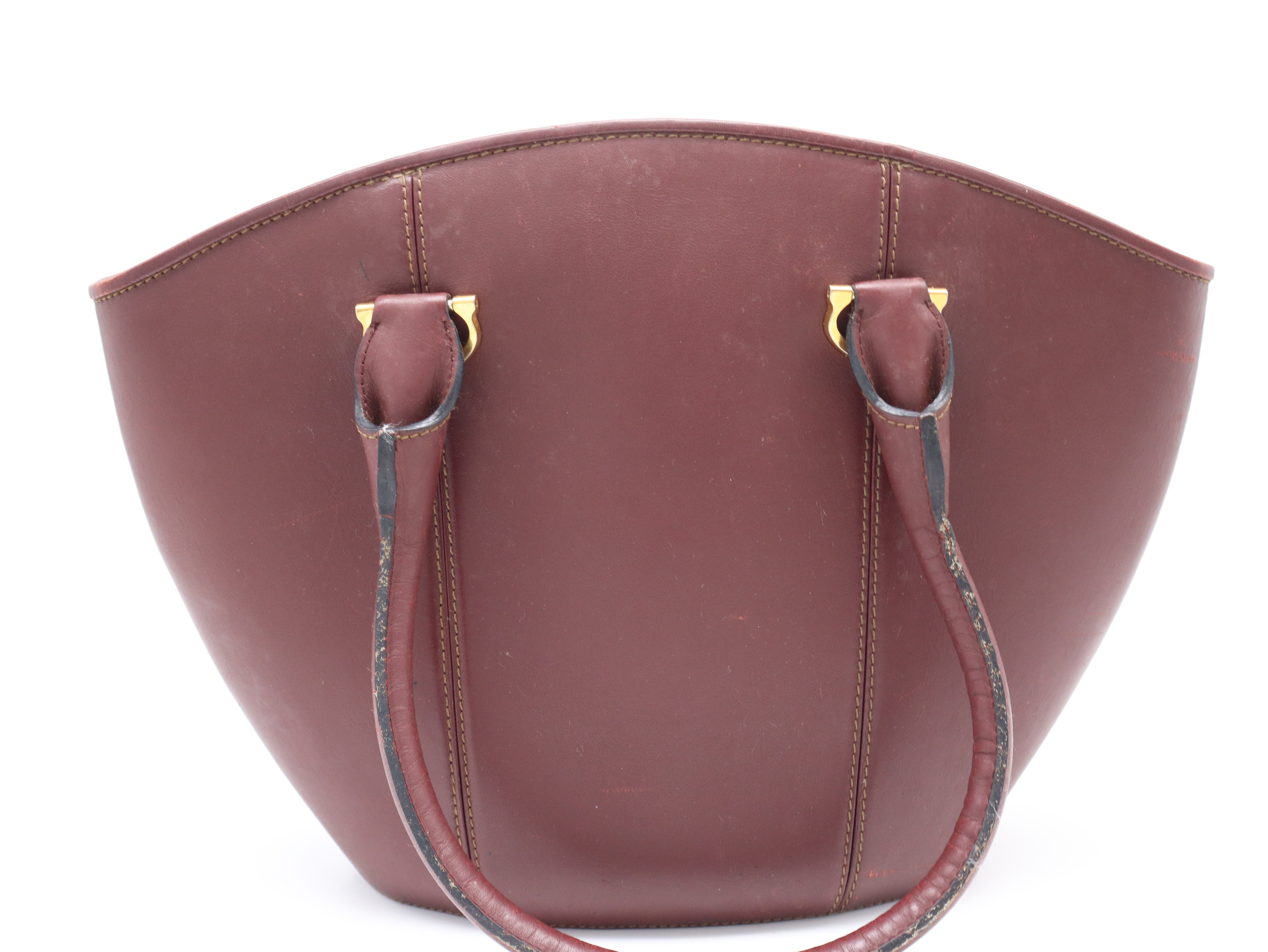 Must Line Tote Bag, Leather, Bordeaux Tote Bag — view 2