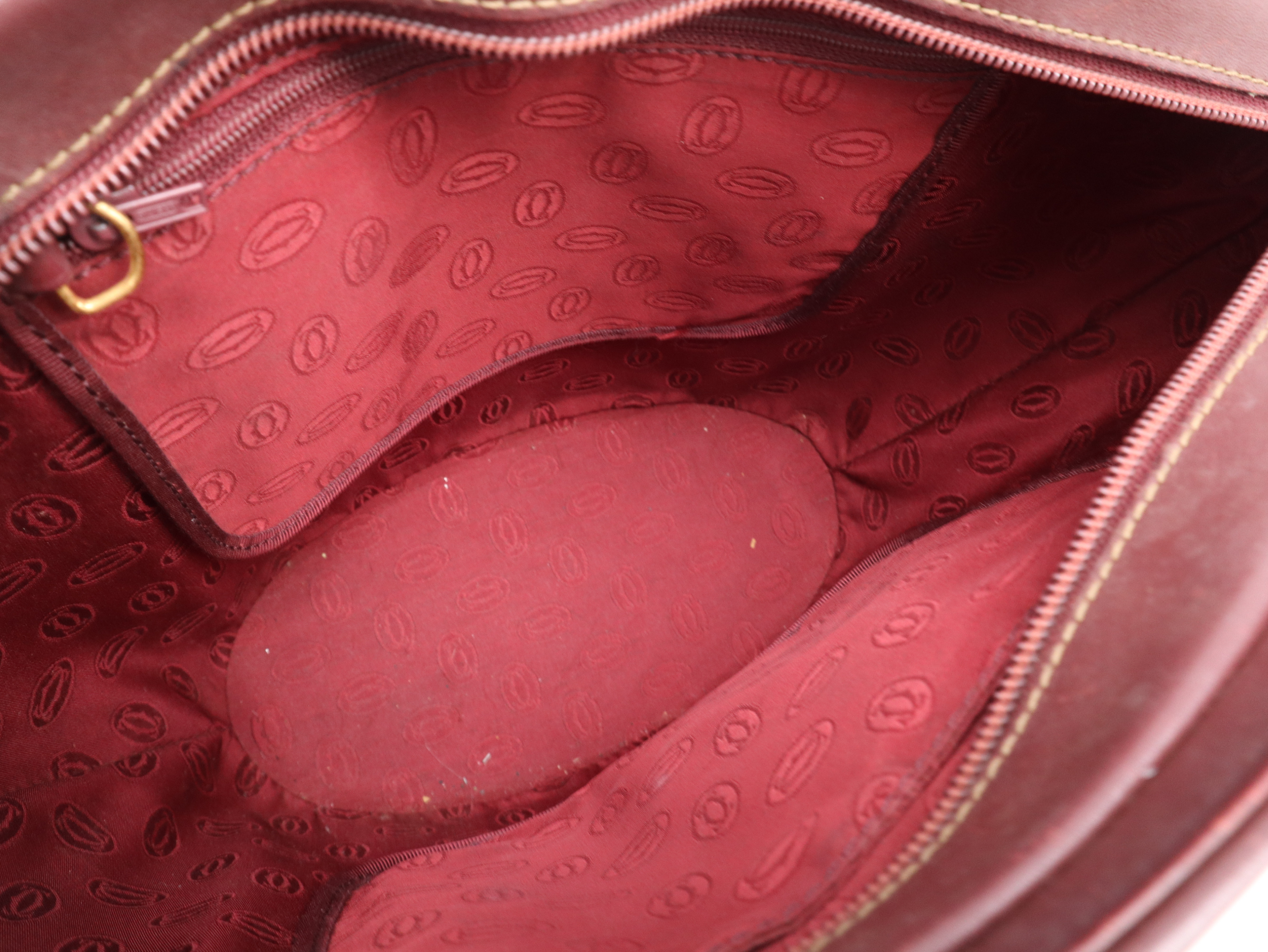 Must Line Tote Bag, Leather, Bordeaux Tote Bag — view 11