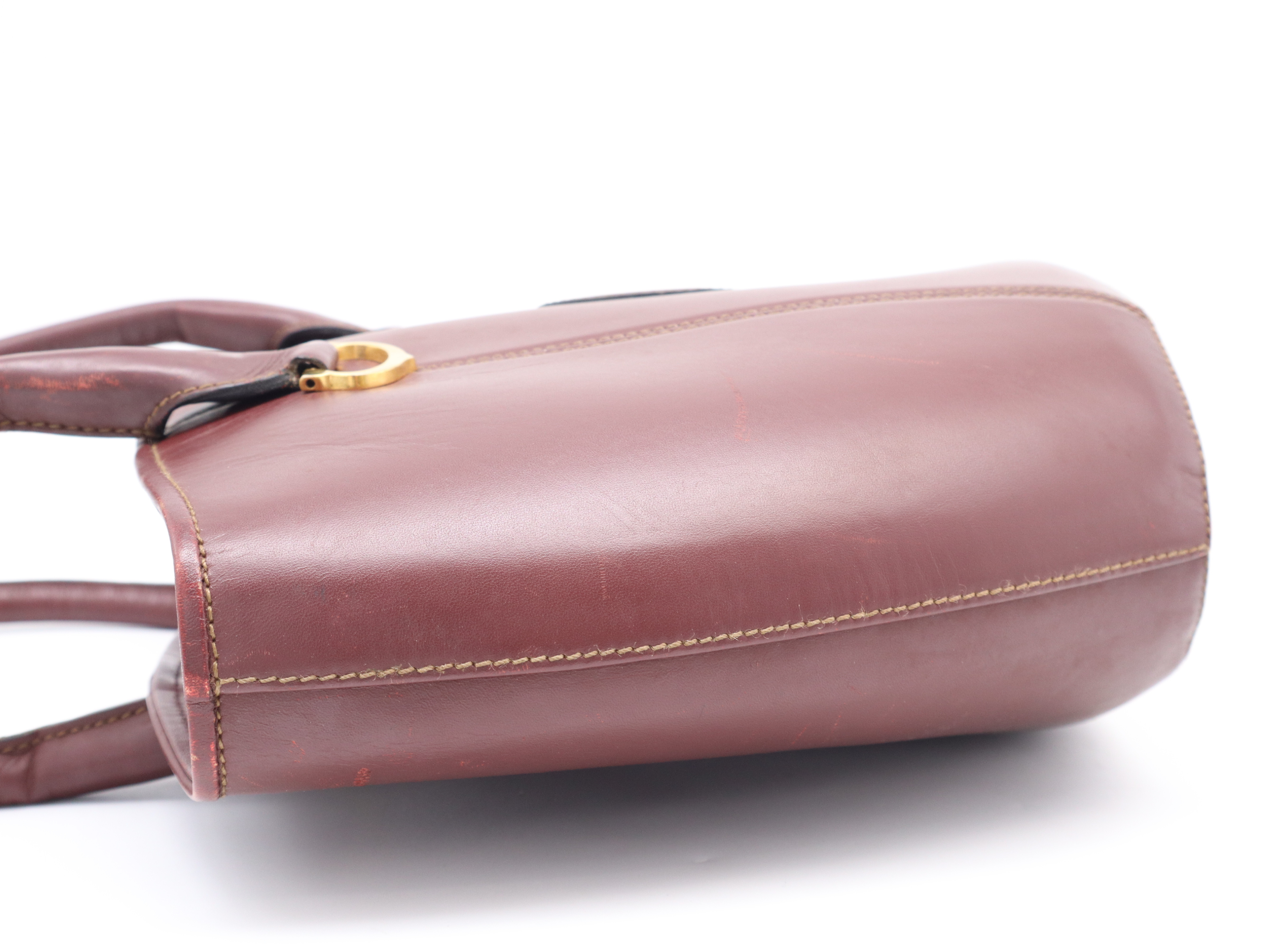 Must Line Tote Bag, Leather, Bordeaux Tote Bag — view 3