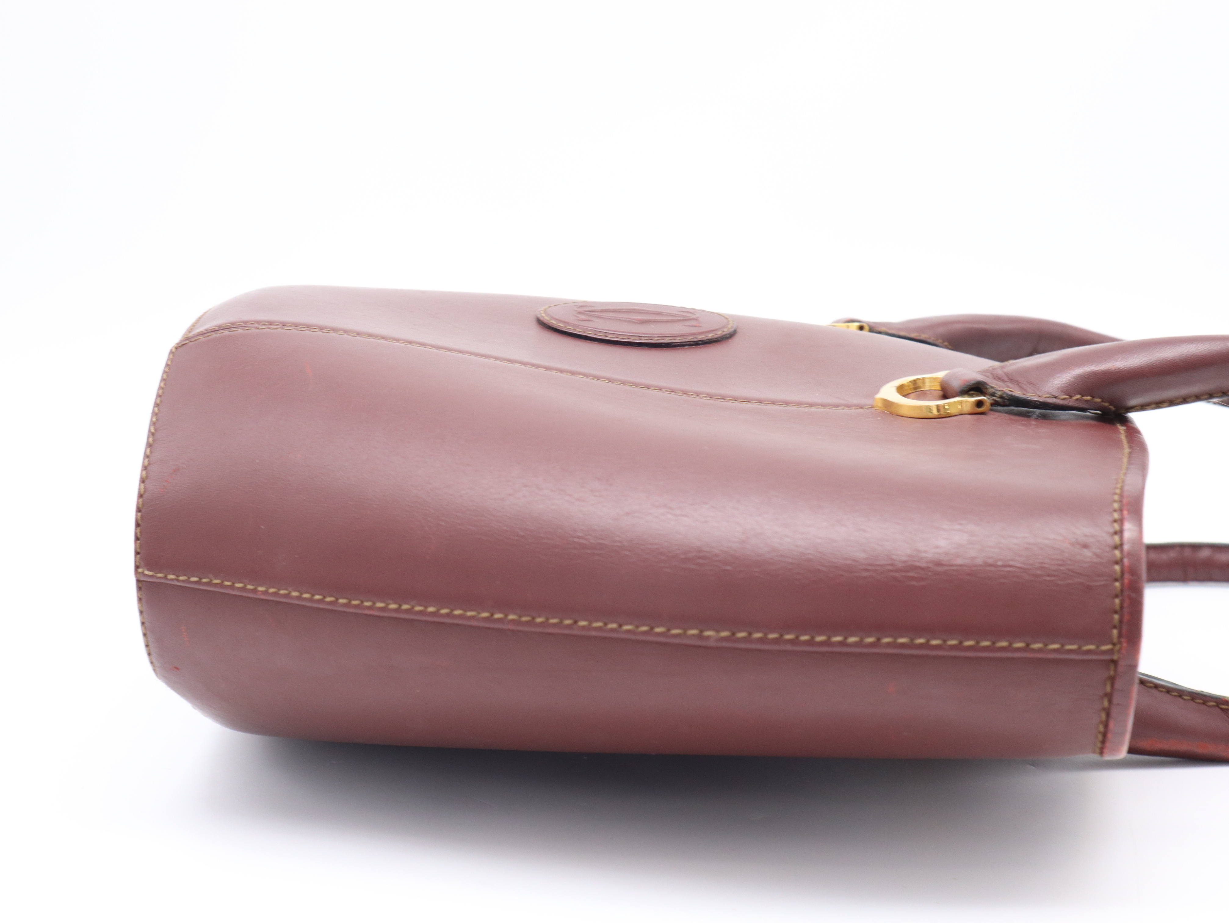 Must Line Tote Bag, Leather, Bordeaux Tote Bag — view 5