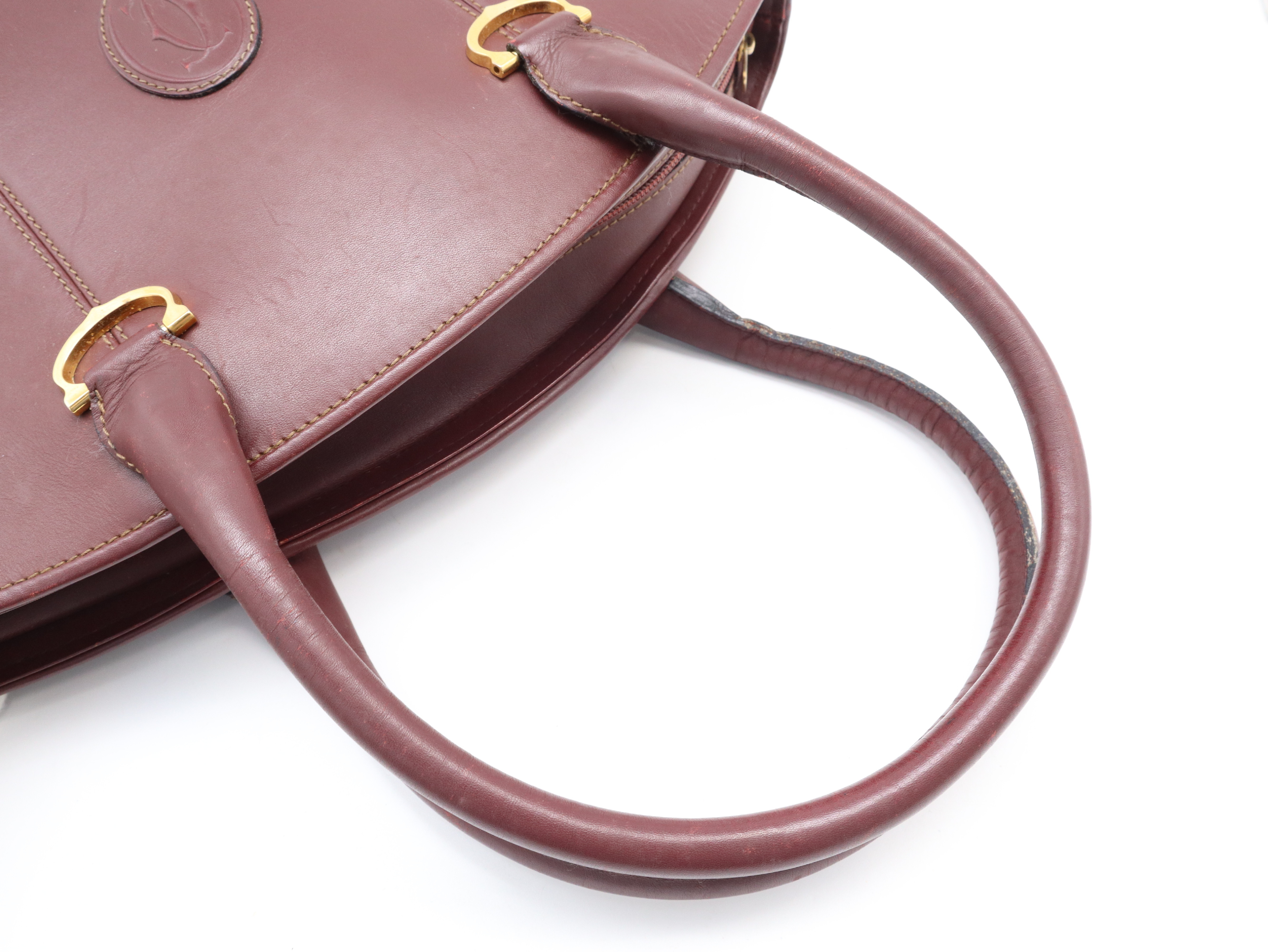 Must Line Tote Bag, Leather, Bordeaux Tote Bag — view 6