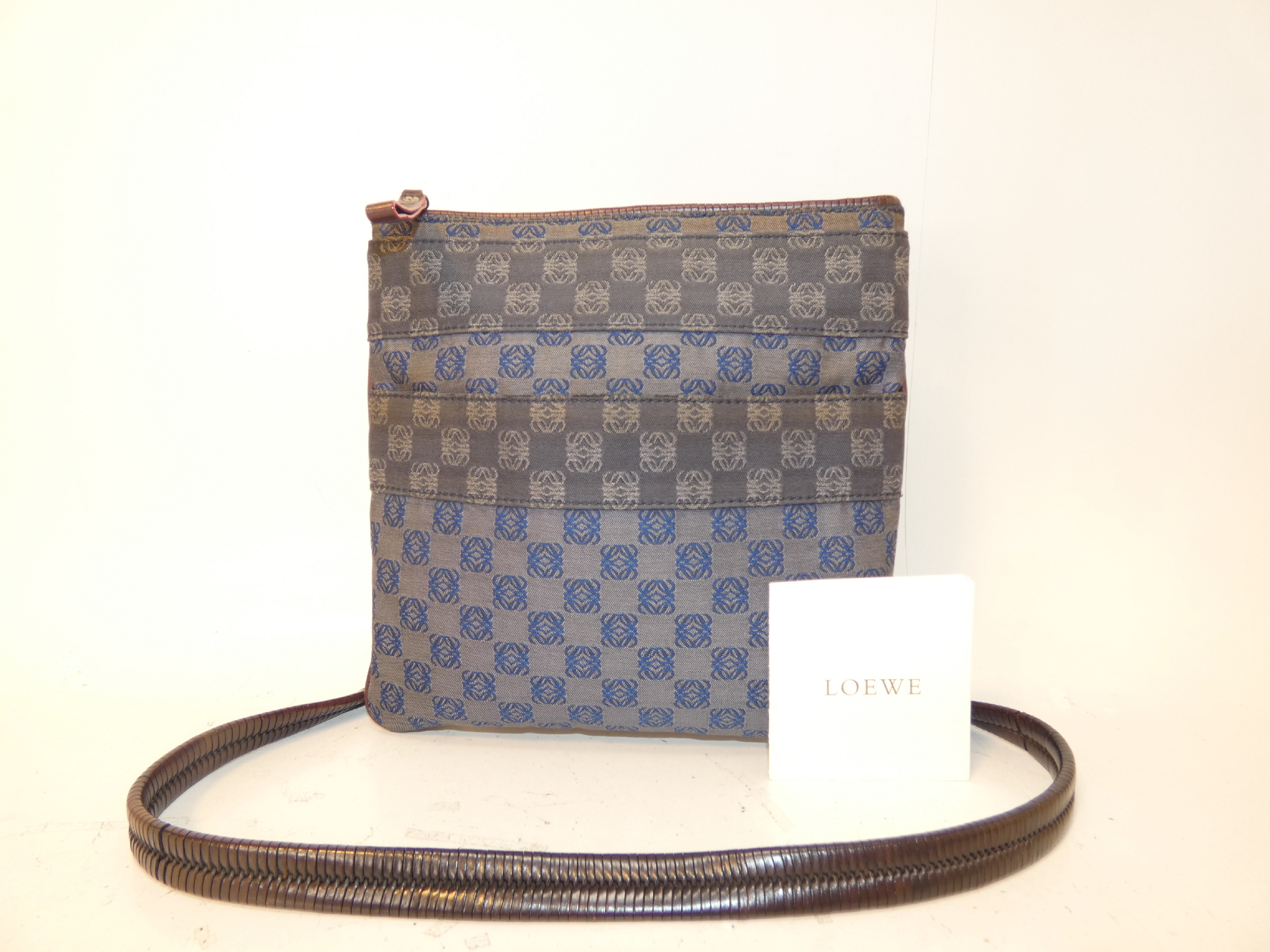 Anagram Canvas Shoulder Bag