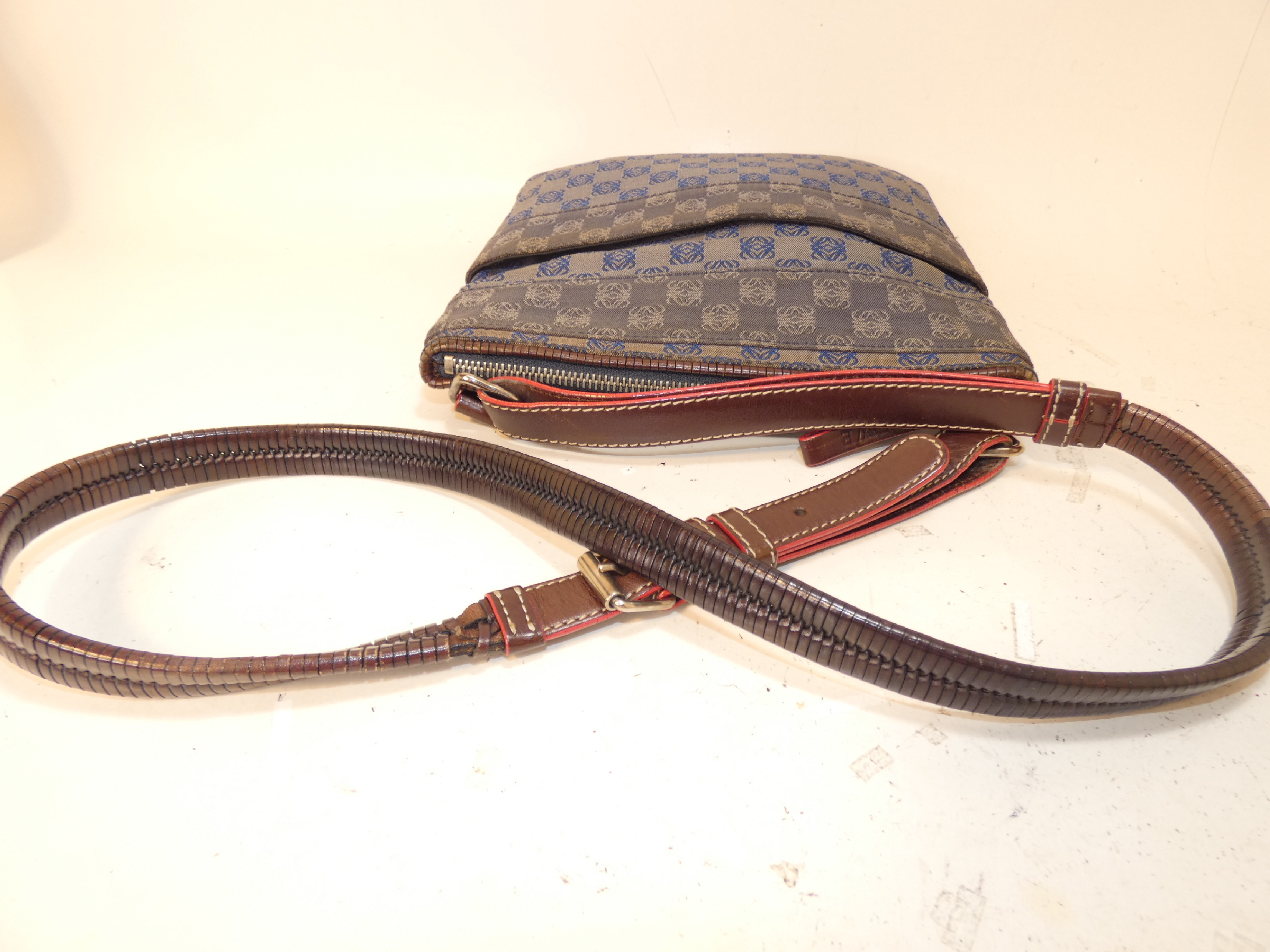 Anagram Canvas Shoulder Bag — view 4