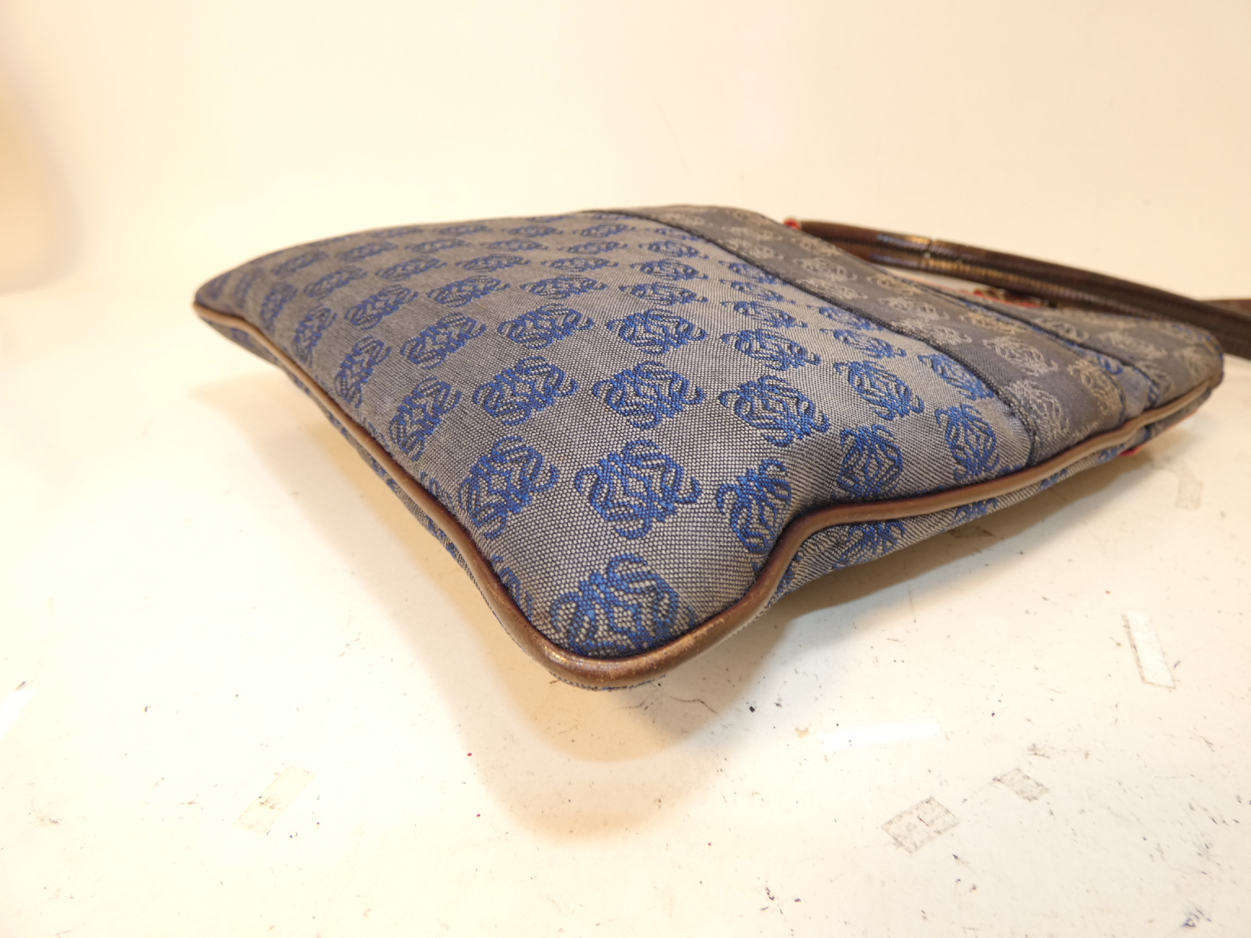 Anagram Canvas Shoulder Bag — view 7