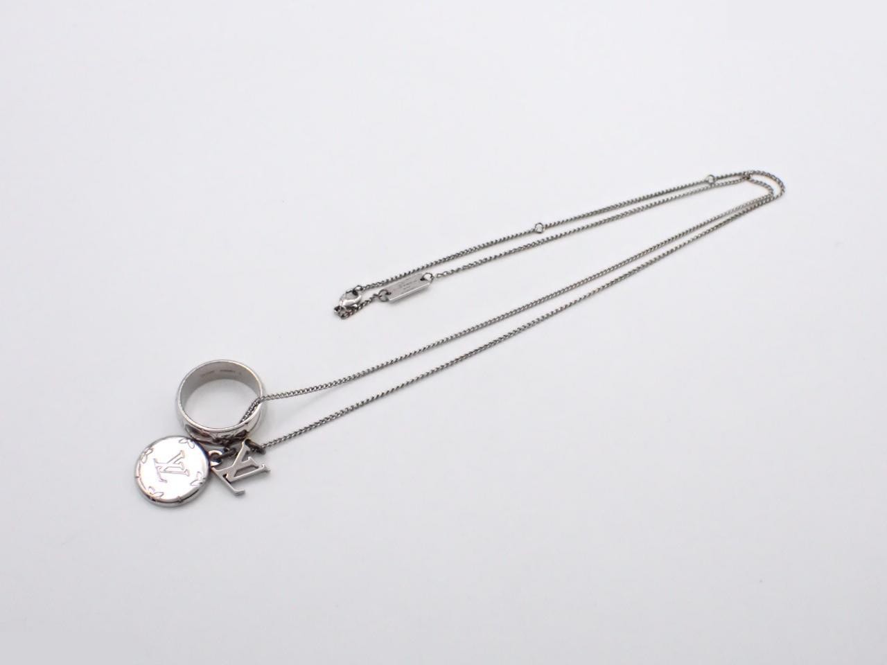 Ring necklace, chain approximately 70cm — view 3