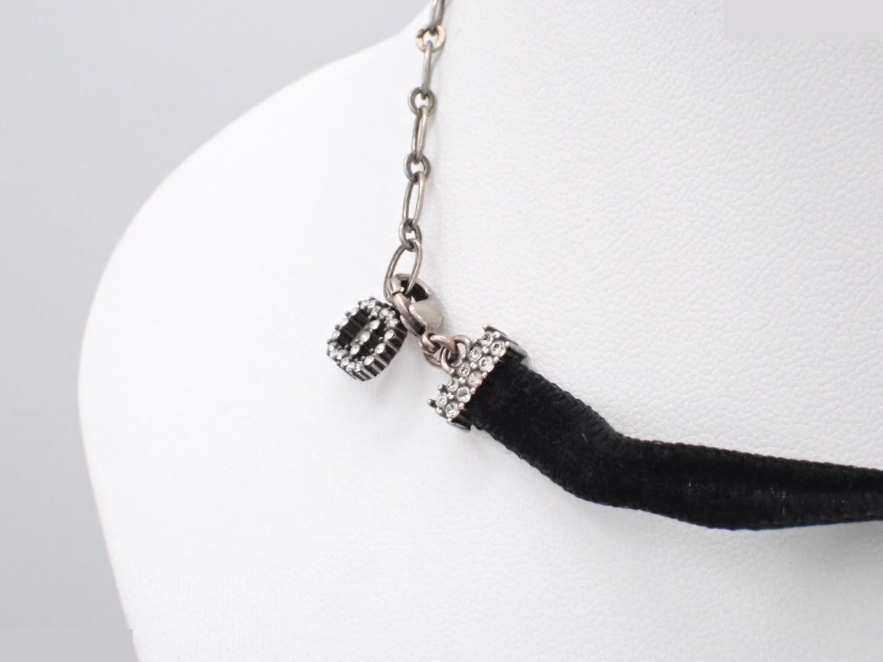 J ADIOR Rhinestone Choker, Neck circumference approximately 38cm — view 2