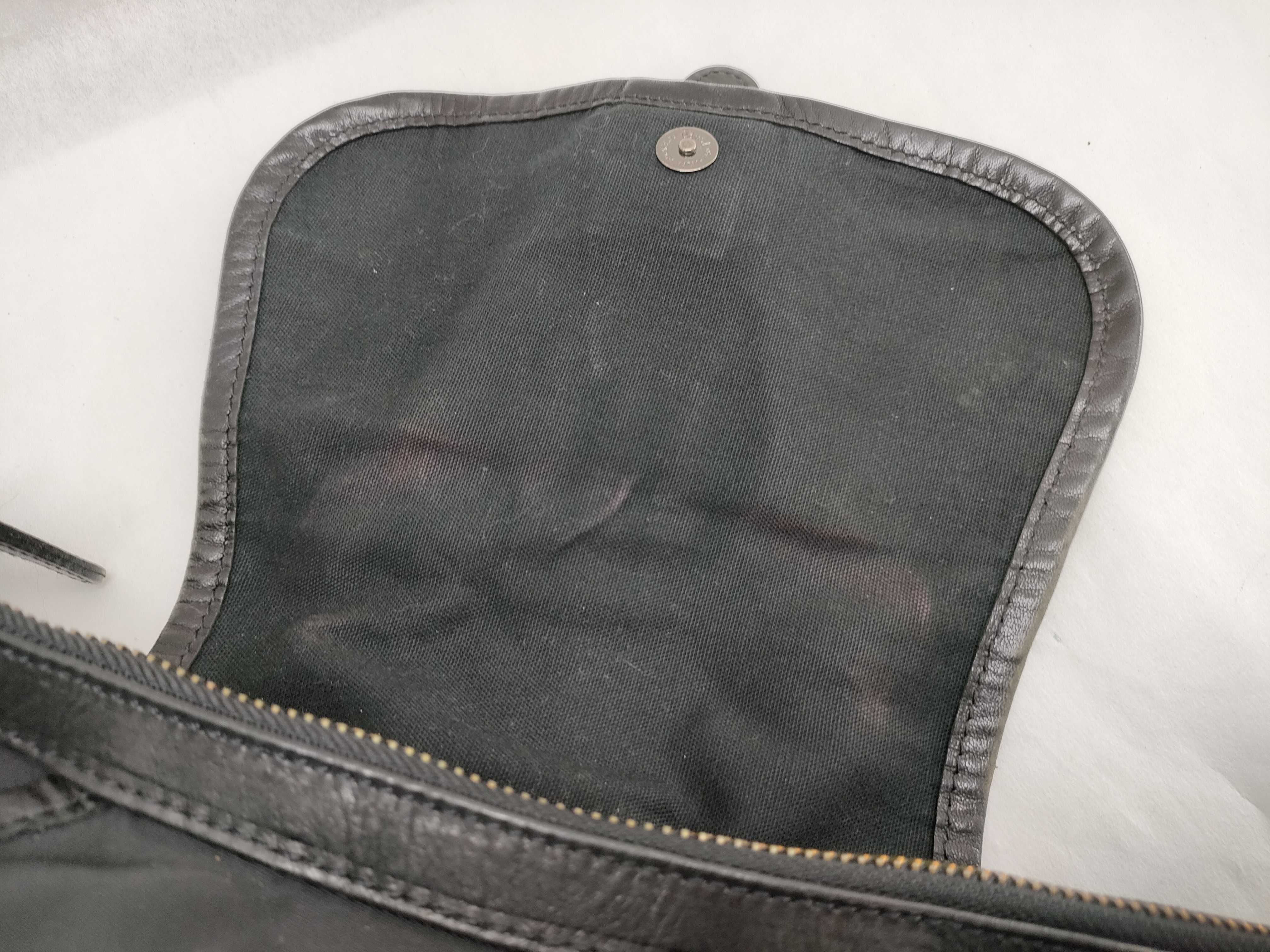 Blue Label 2-Way Handbag/Shoulder Bag, Nylon, Black, Logo Handbag — view 9