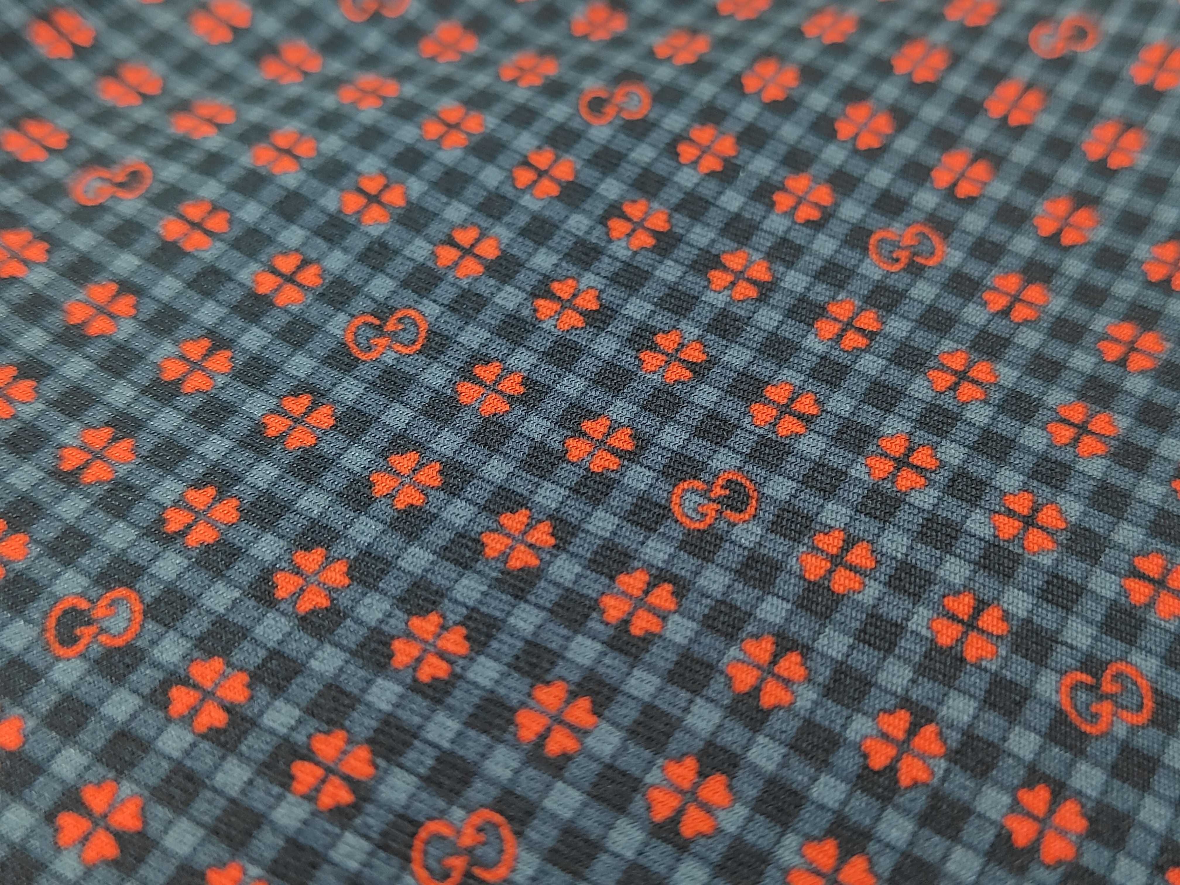 Interlocking G Logo Clover Motif Handkerchief Scarf 604097 Other Accessories — view 5