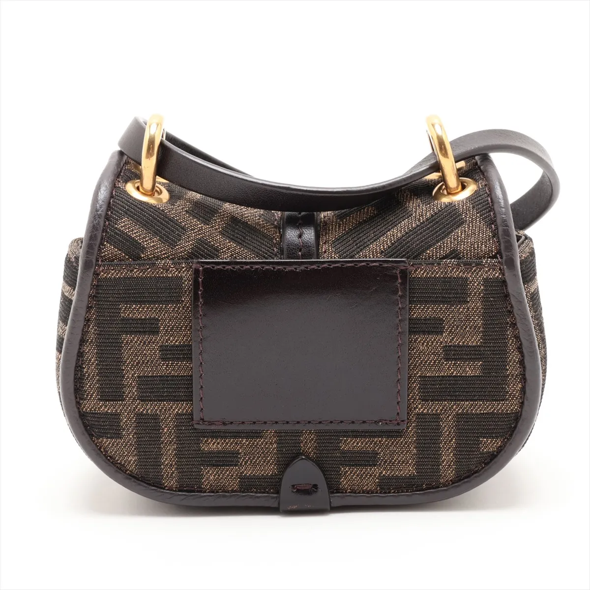 Zucca Camon Nano 7AS219 Canvas x Leather Shoulder Bag Brown — view 2