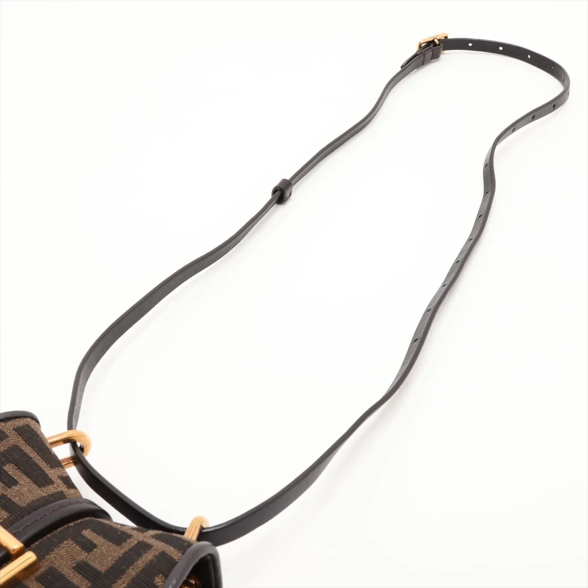 Zucca Camon Nano 7AS219 Canvas x Leather Shoulder Bag Brown — view 5