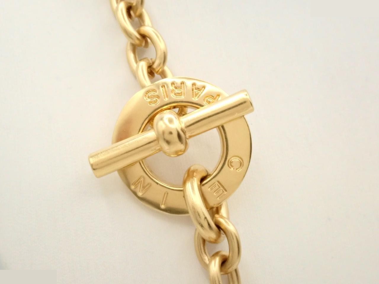 Circle logo, gold, chain approximately 84cm — view 2