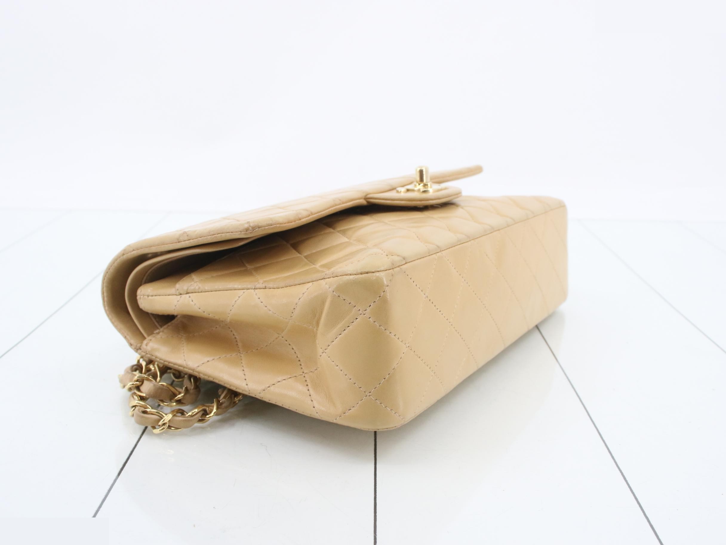 Item #6, A01112, Beige, Lambskin, Gold Hardware, Matelassé 25 — view 5