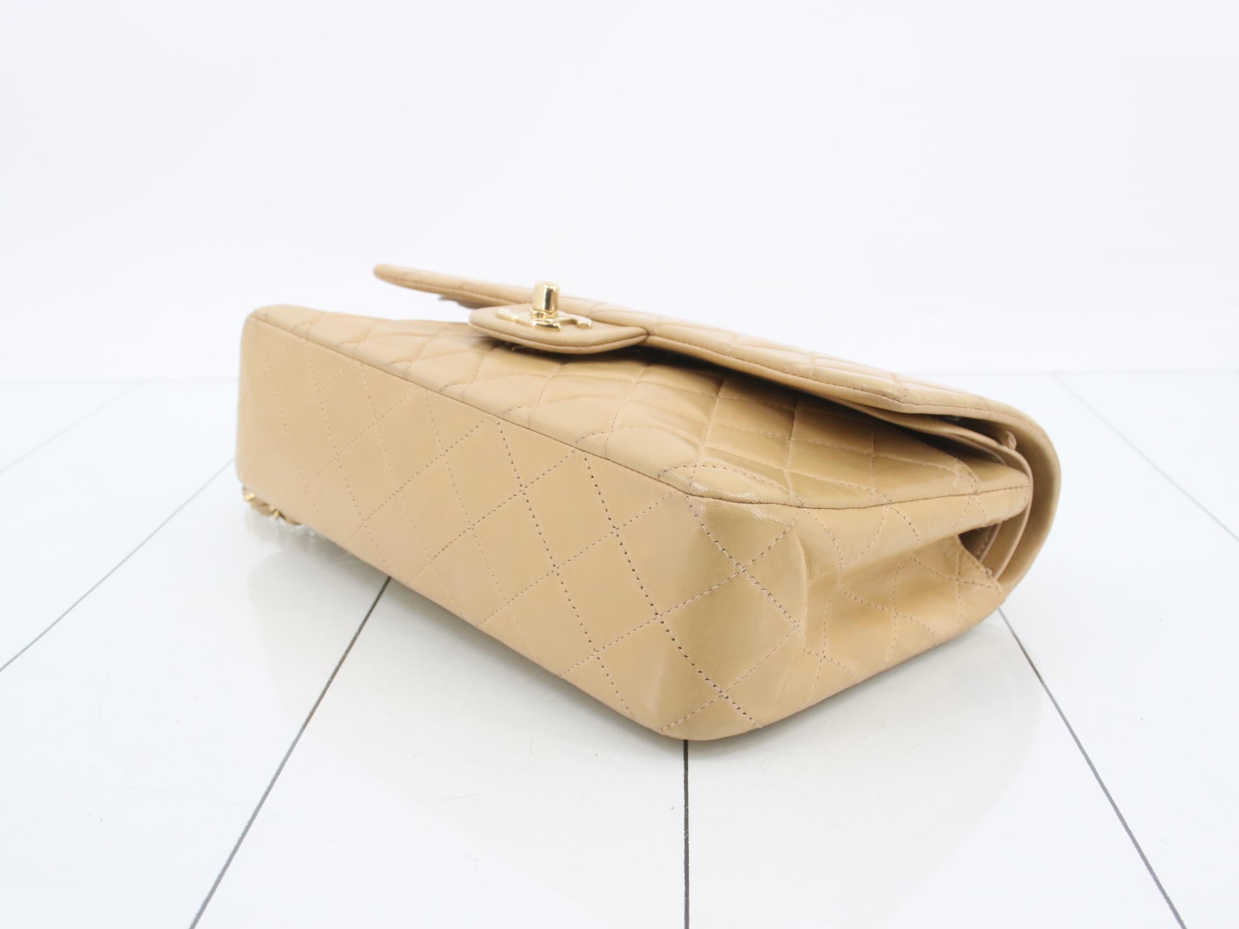 Item #6, A01112, Beige, Lambskin, Gold Hardware, Matelassé 25 — view 6