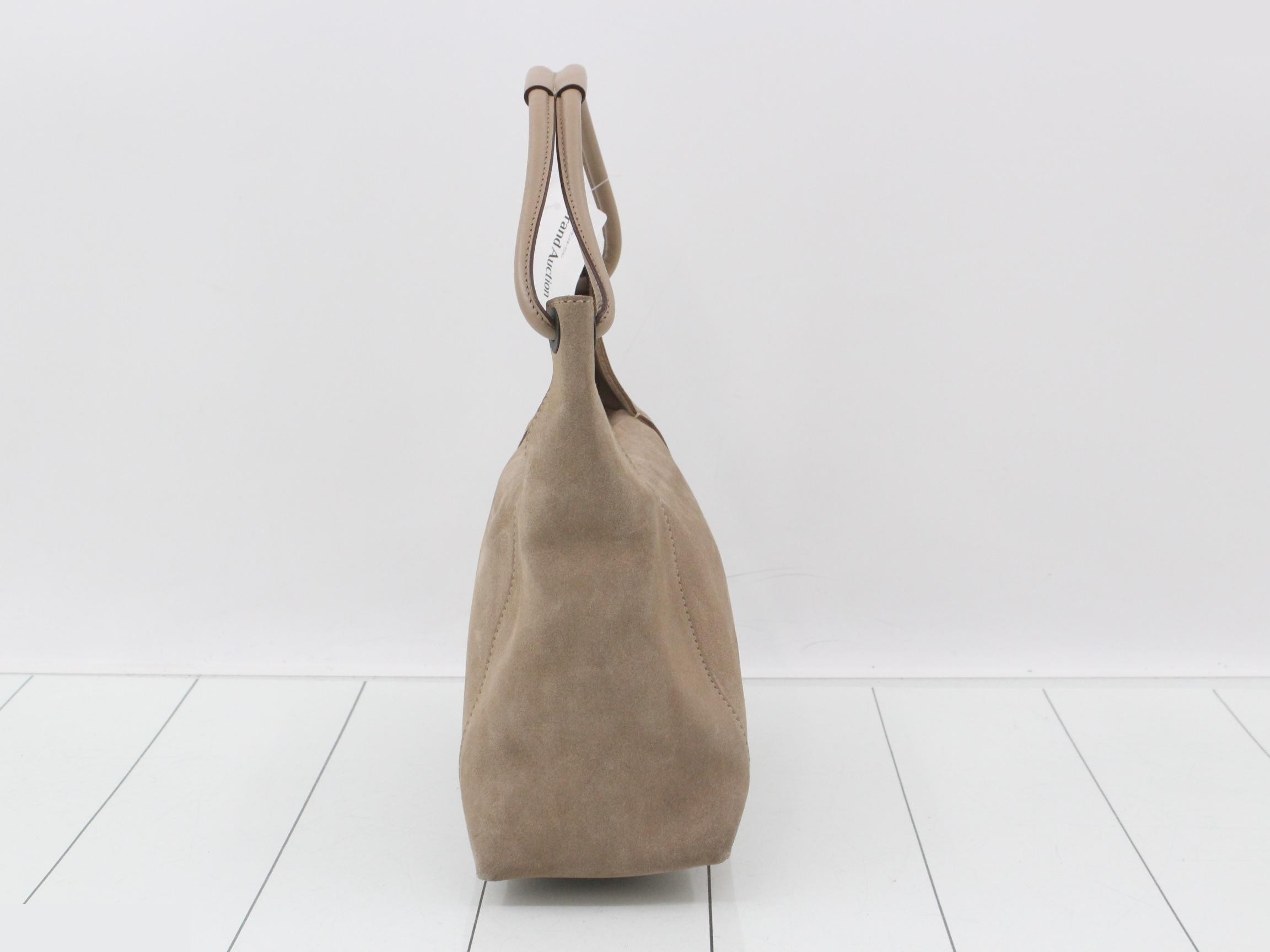 suede handbag — view 3