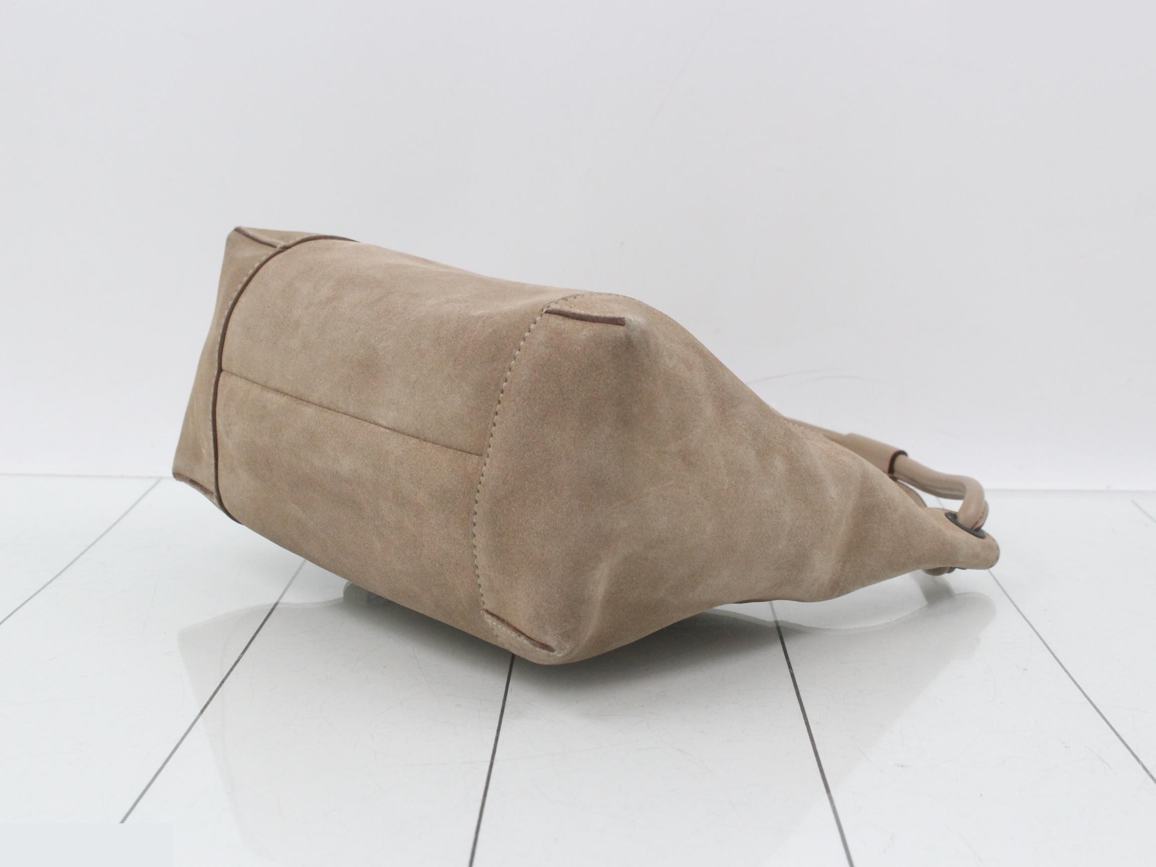 suede handbag — view 6
