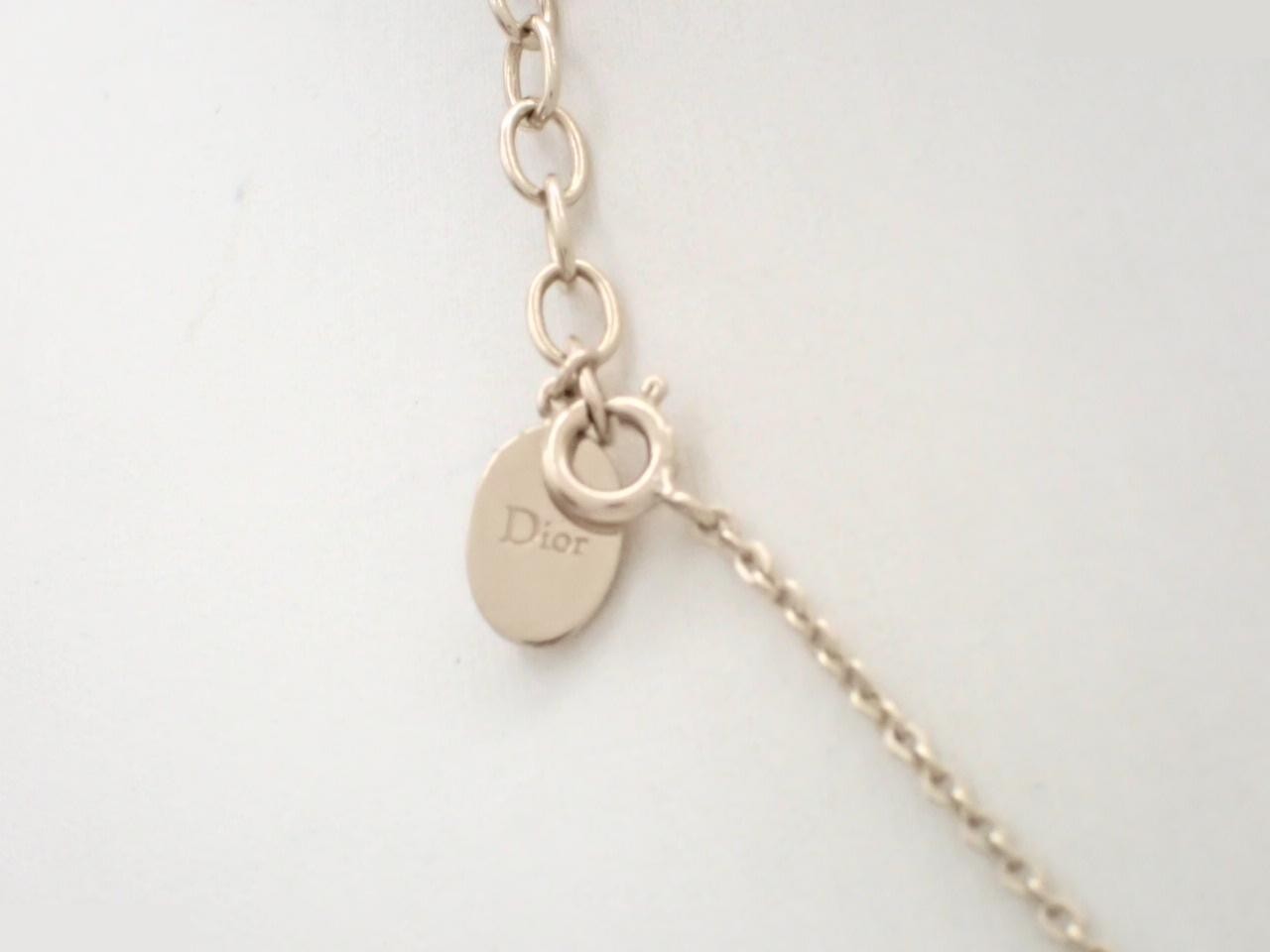 necklace, rhinestone, gold — view 2
