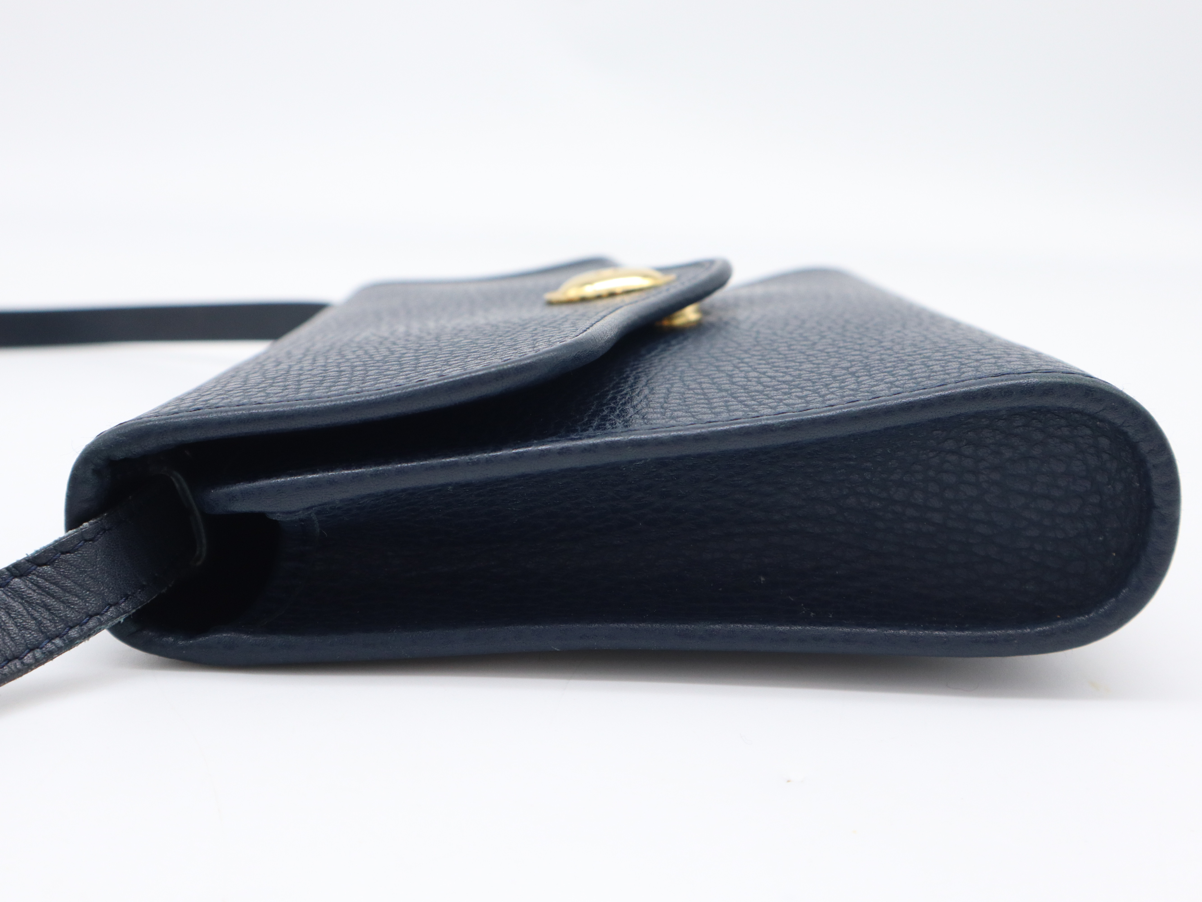 Leather Navy Shoulder Bag — view 3